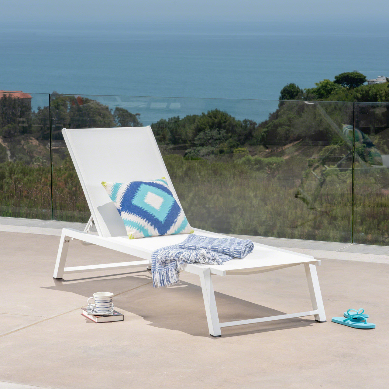 KYLNEX 76" Outdoor Chaise Lounge