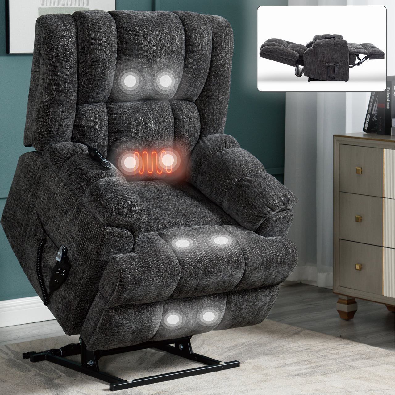 COZYLift Recliner with Heat Massage - 8500 XL