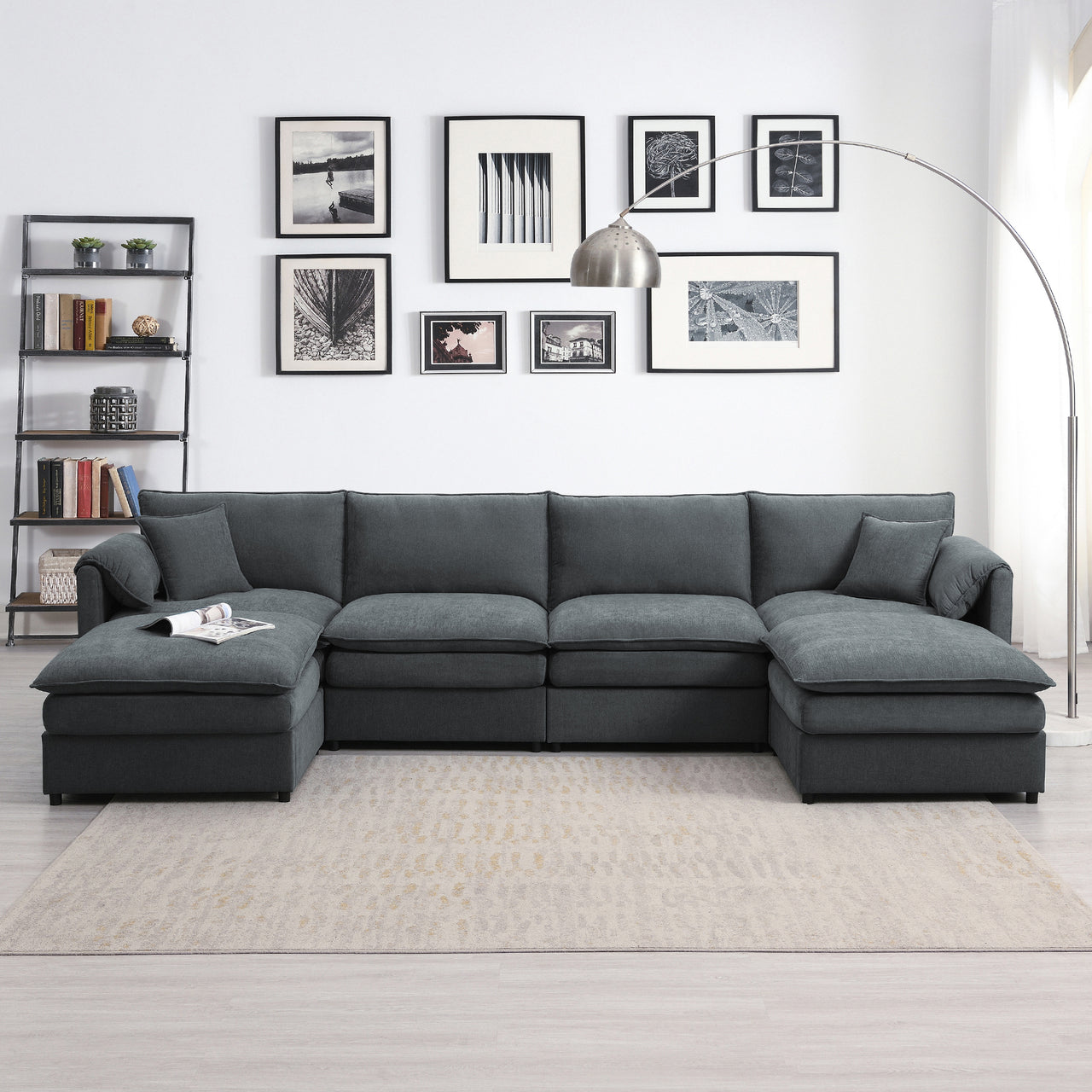 OPHYRA 134" Sectional Sofa