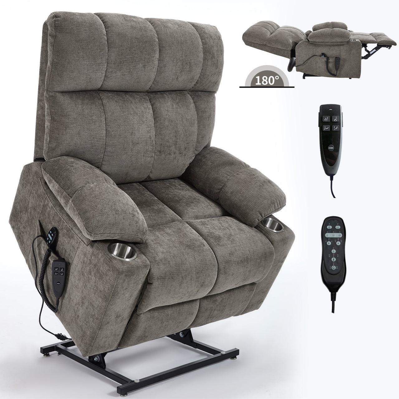 COZYLift 40" Recliner with Heat Massage - 8006