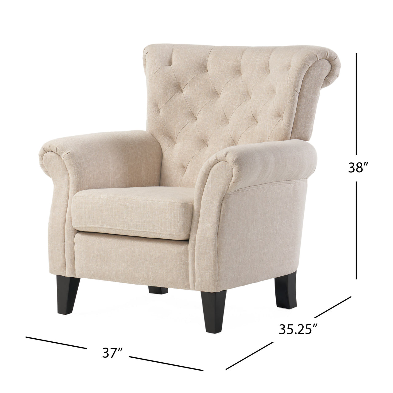 XORVANTEX 35" Tufted Chair