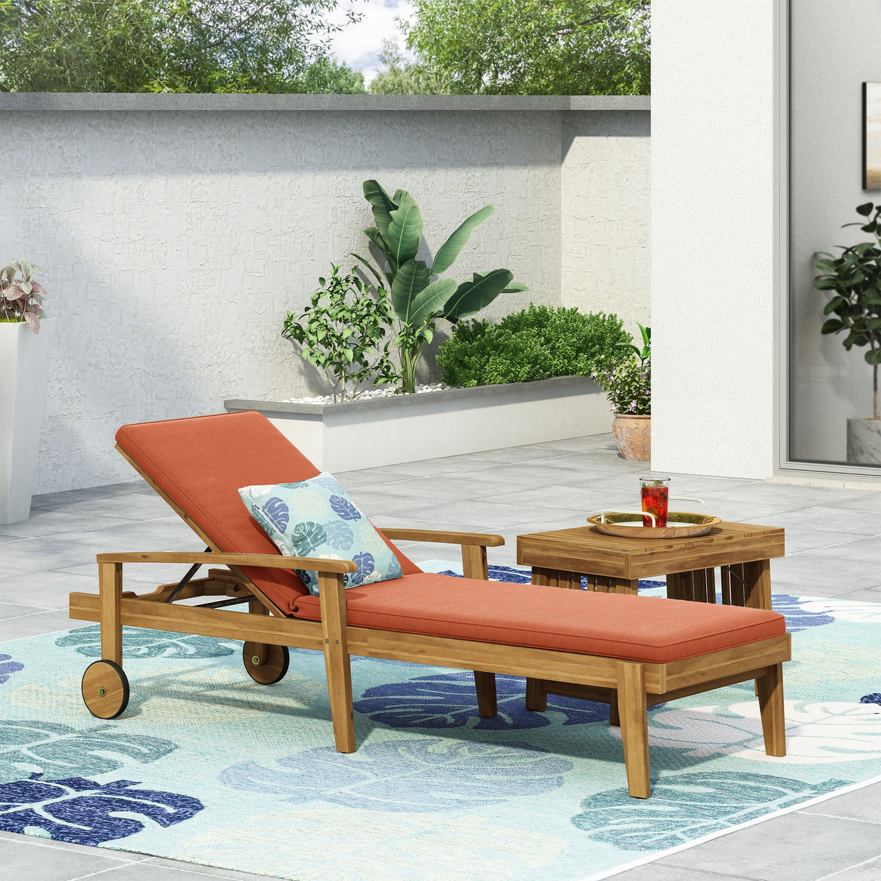 JYLTOR 79" Outdoor Chaise Lounge