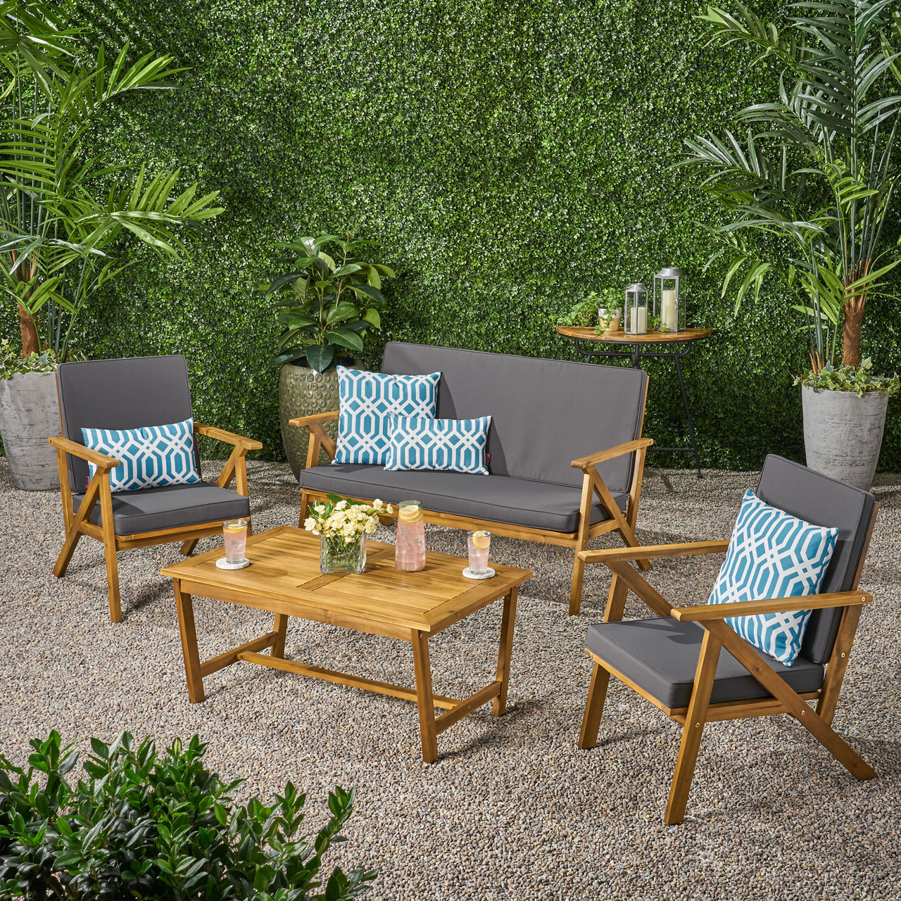 KYLTEX 55" Outdoor Chat Set