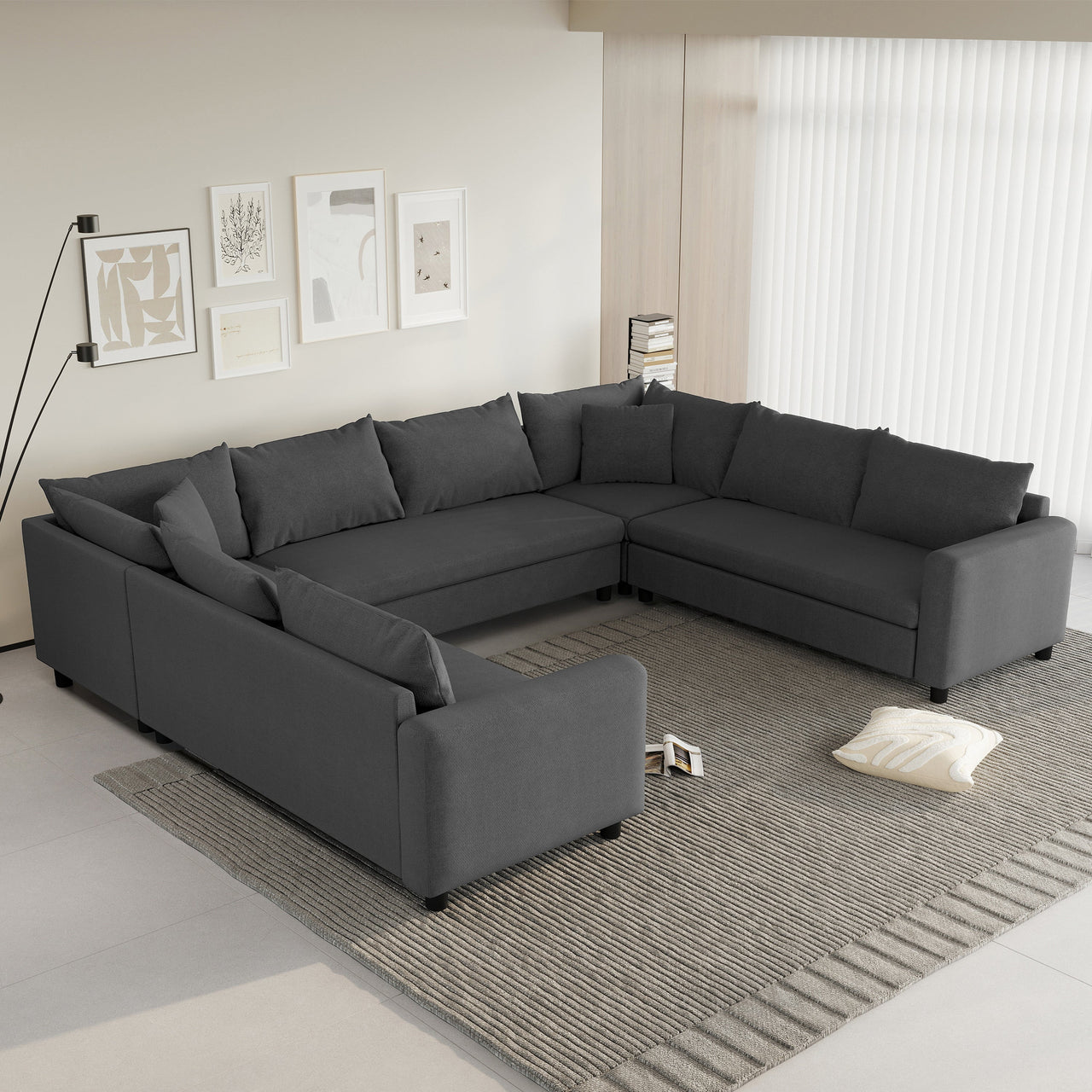 TRYNOVA 116" Sectional Sofa