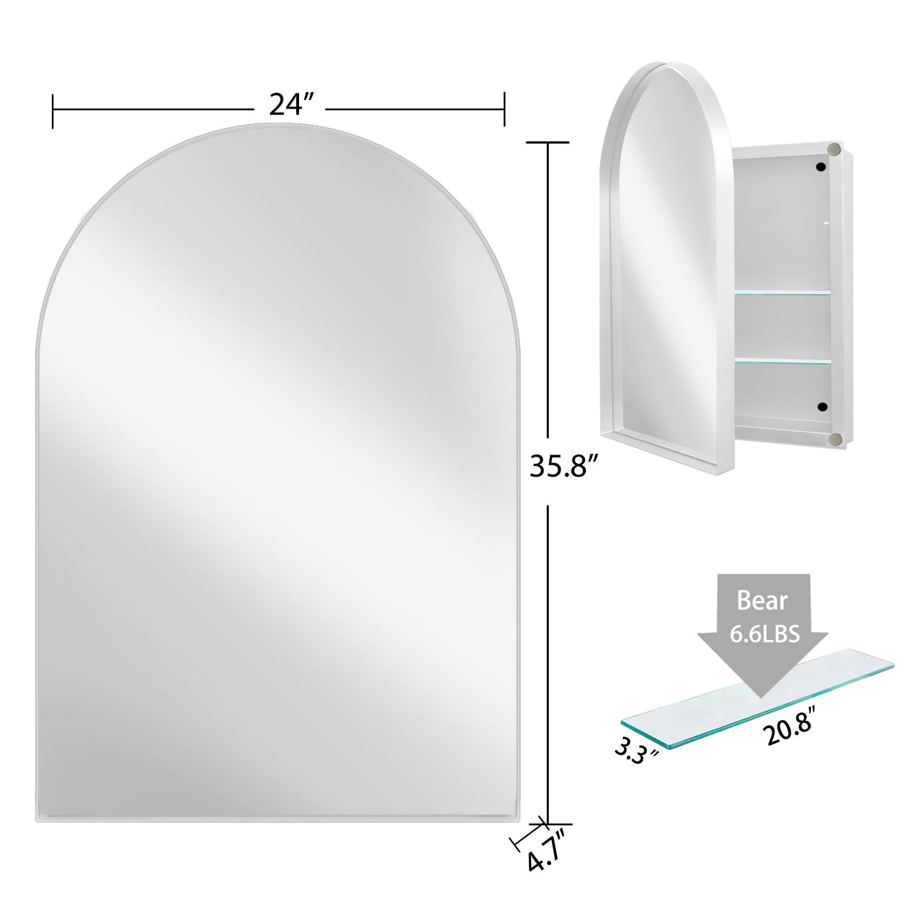 ZYNVEX 36" Wall Mirror