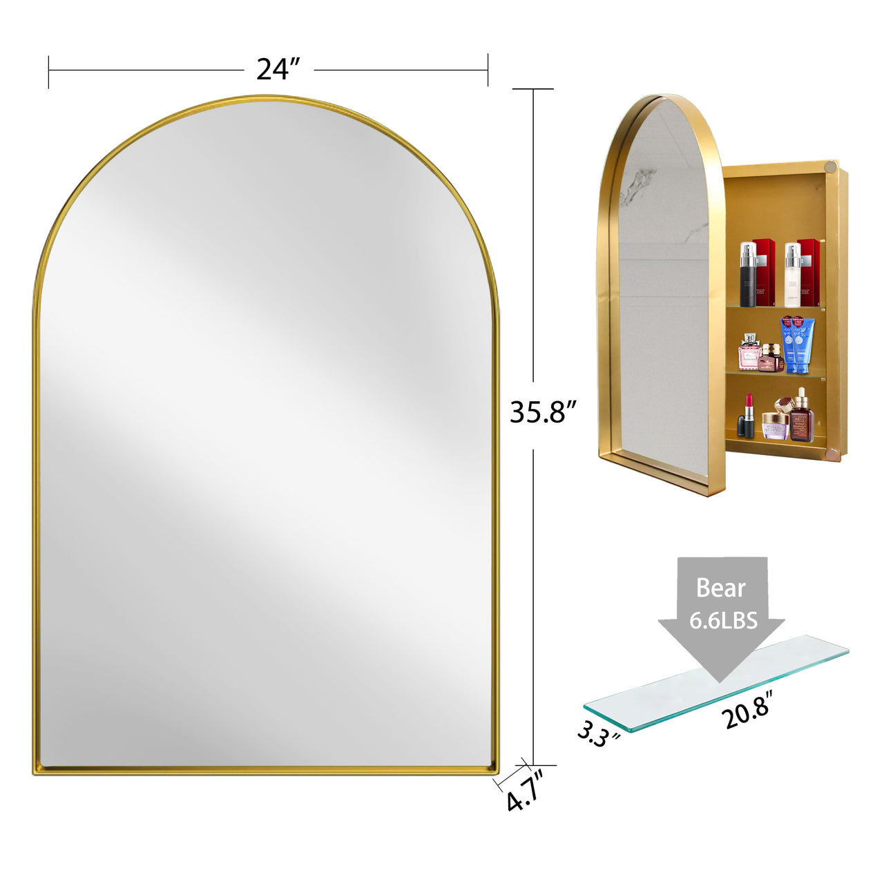 ZYNVEX 36" Wall Mirror