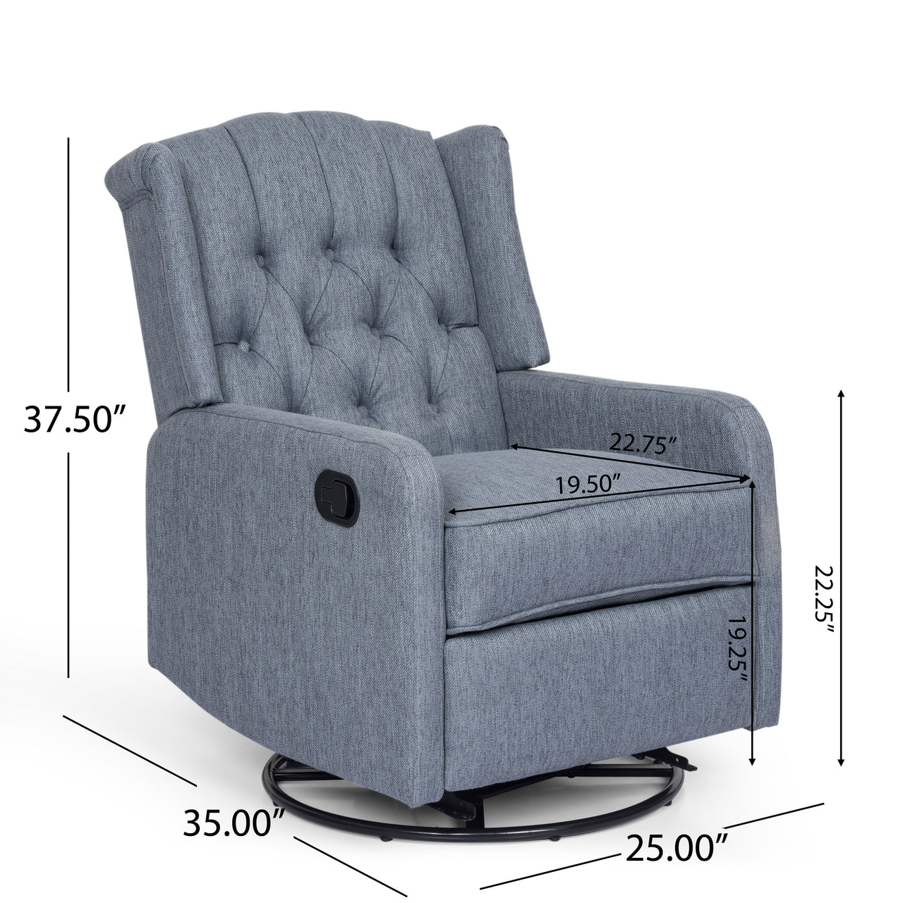 BRYNZORA 25" Recliner Chair