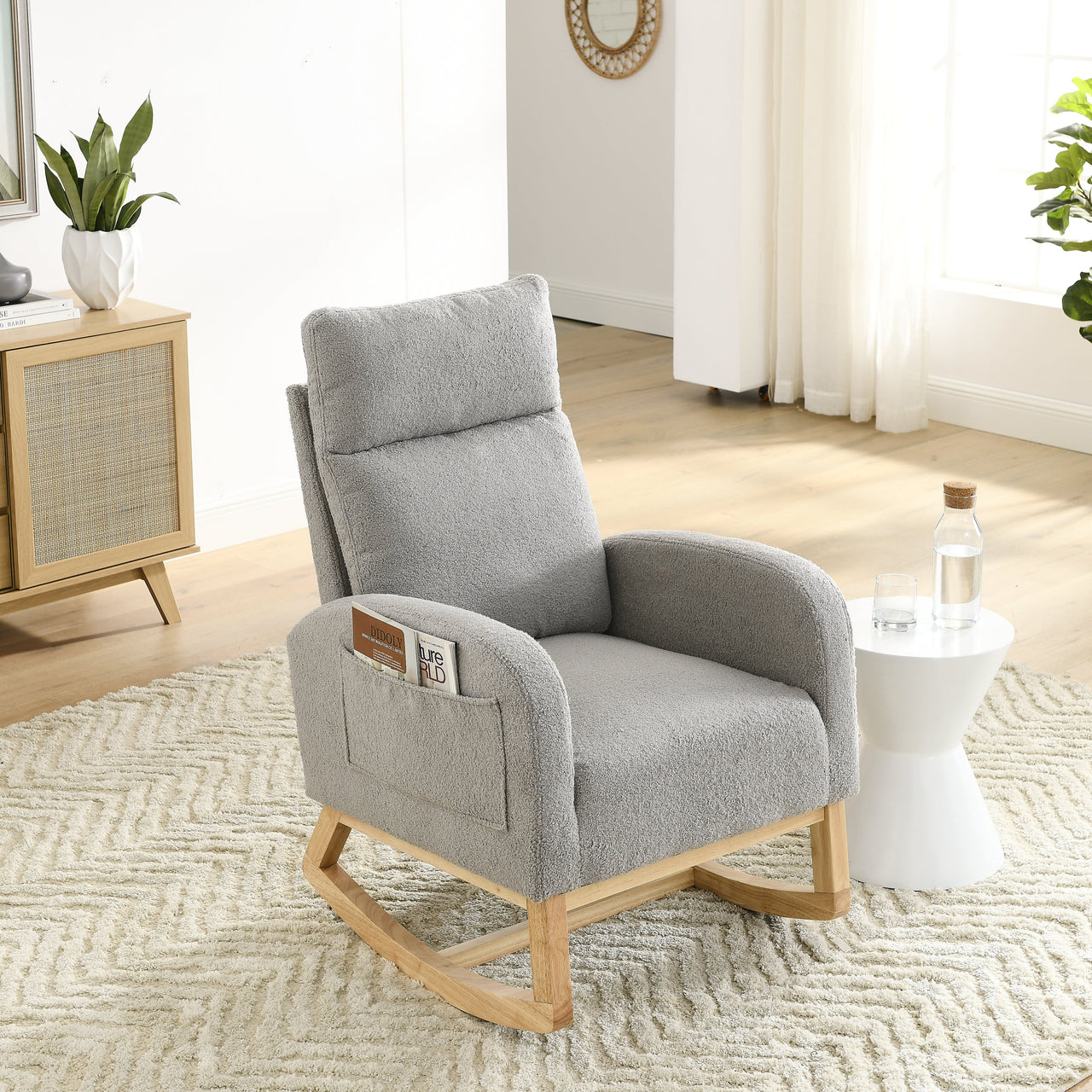 ALPINE 27.6" Modern Rocking Chair