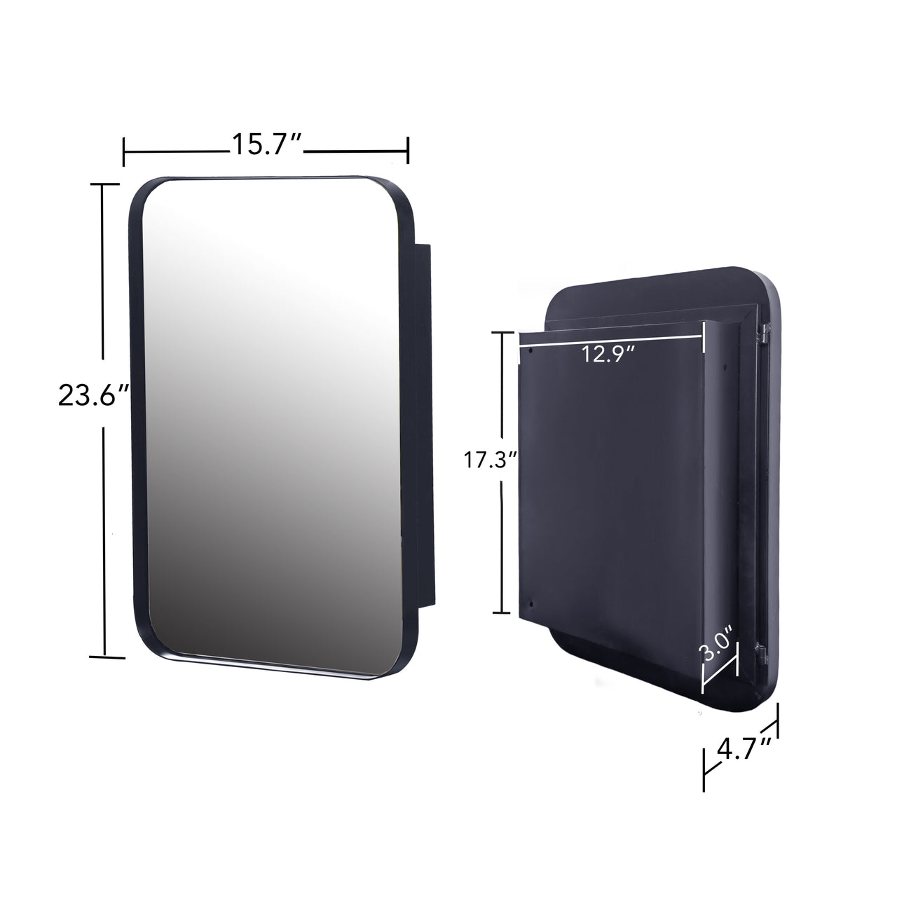 ZYNVEX 16" Wall Mirror
