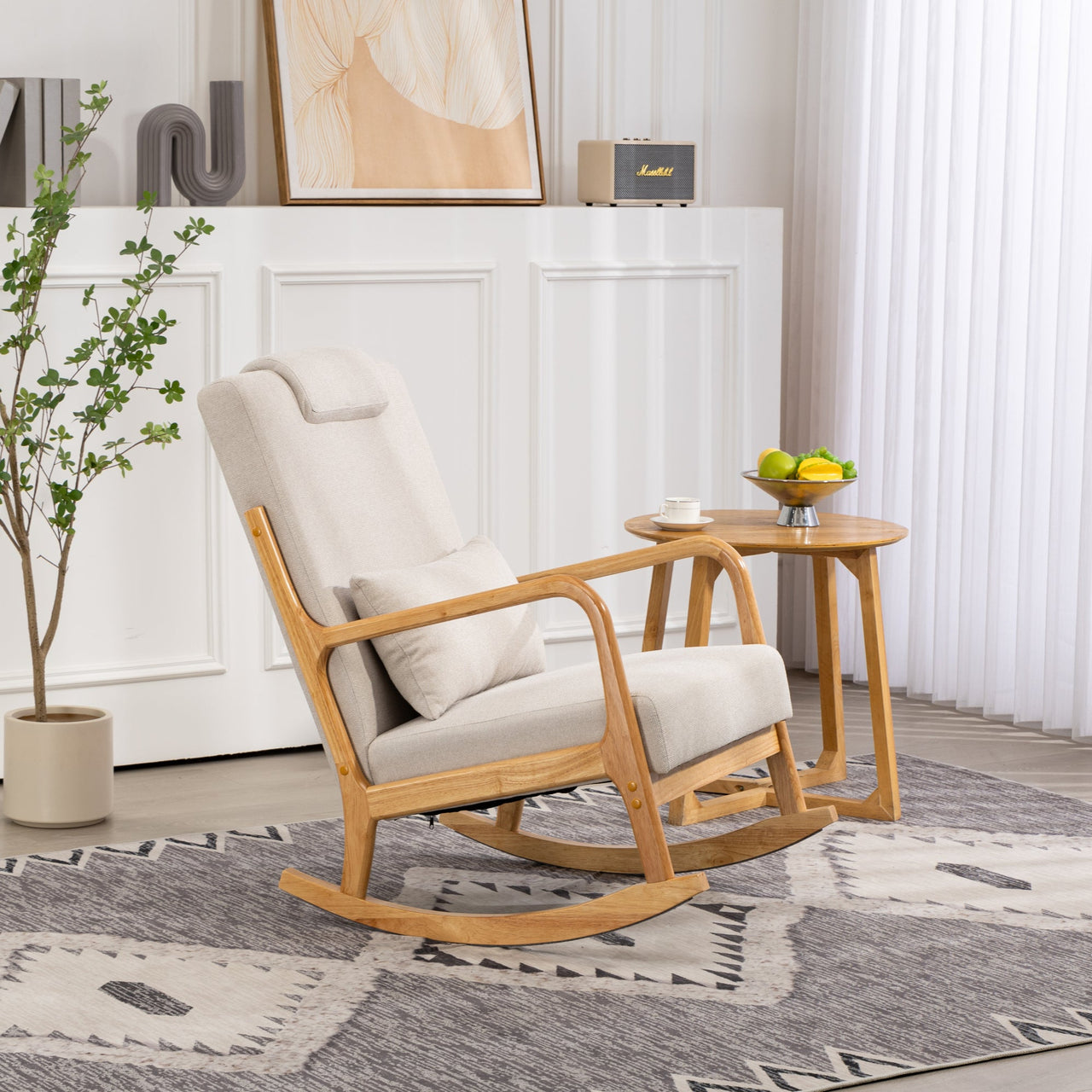 TREZYLONIX 32" Rocking Chair