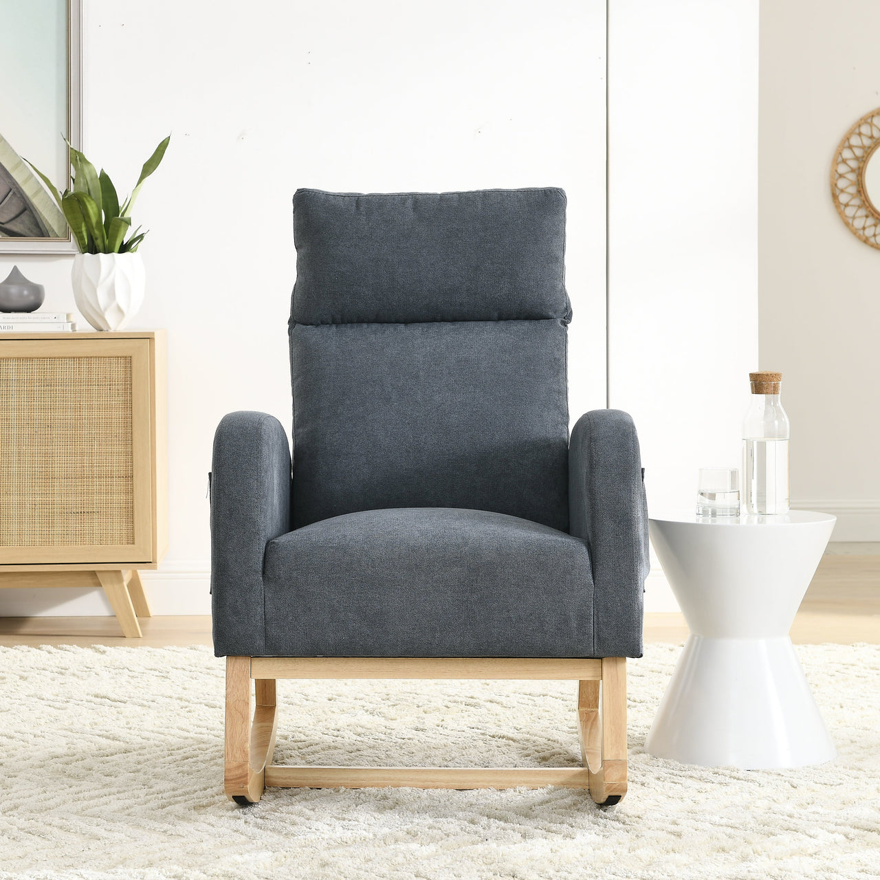 ALPINE 27.6" Modern Rocking Chair