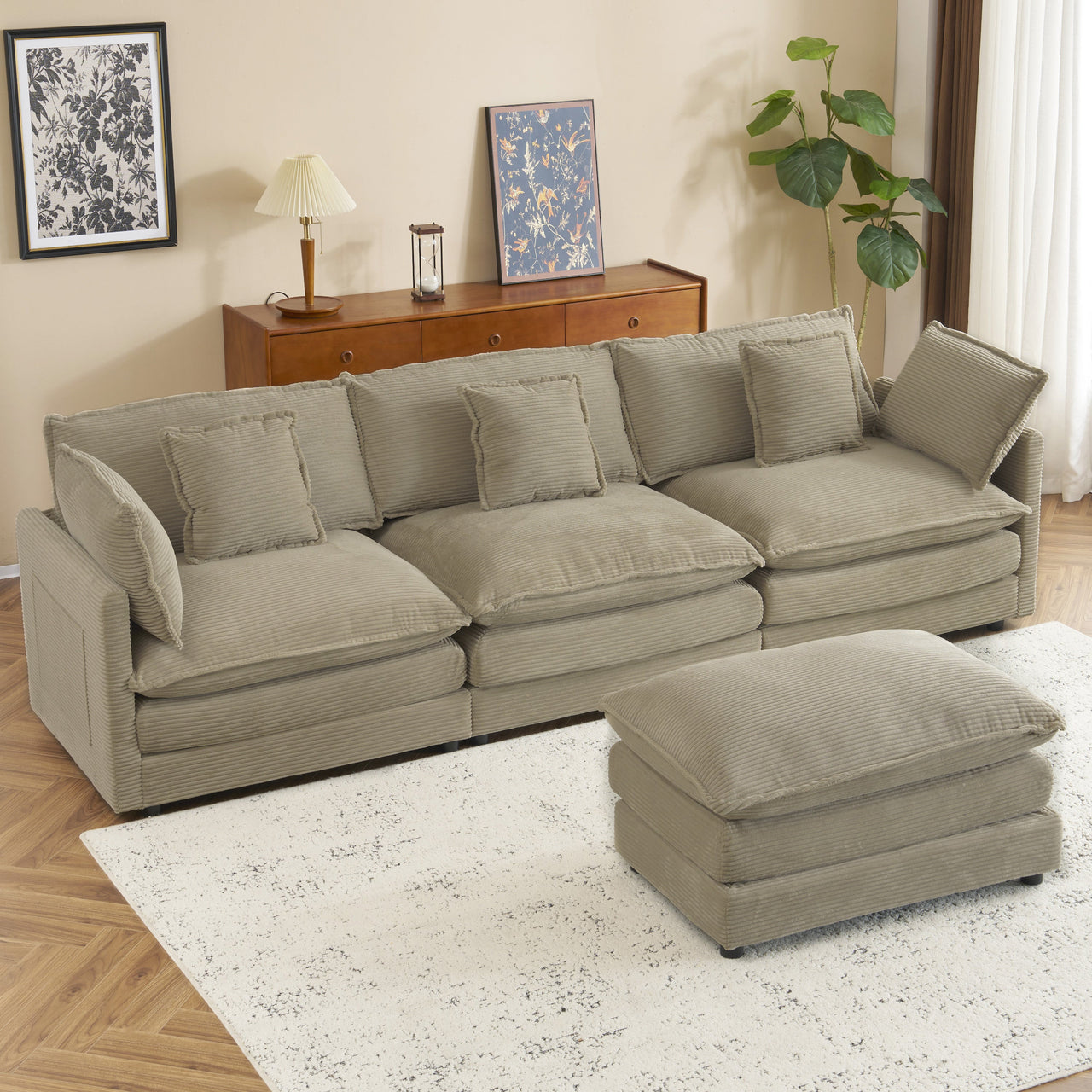 ZENVORIS 113" Sectional Sofa