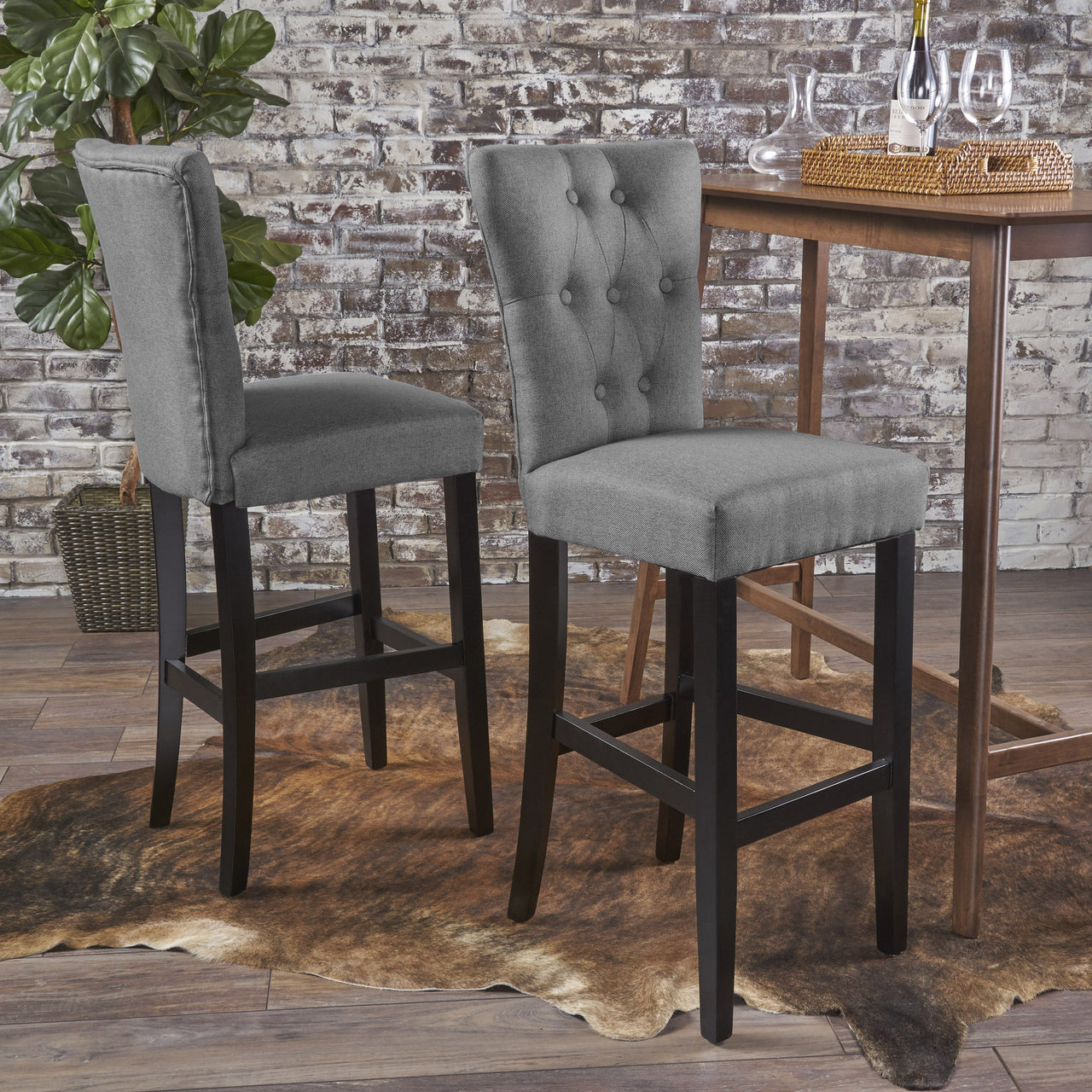 ZYLTOR 18" Barstool Set Of 2