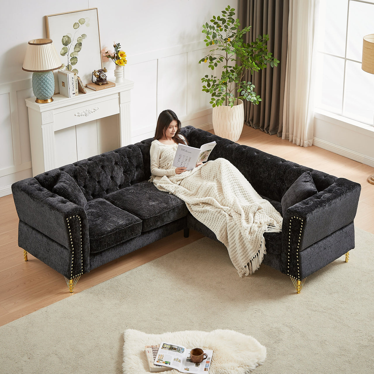 DAPHNE 81" Corner Sofa