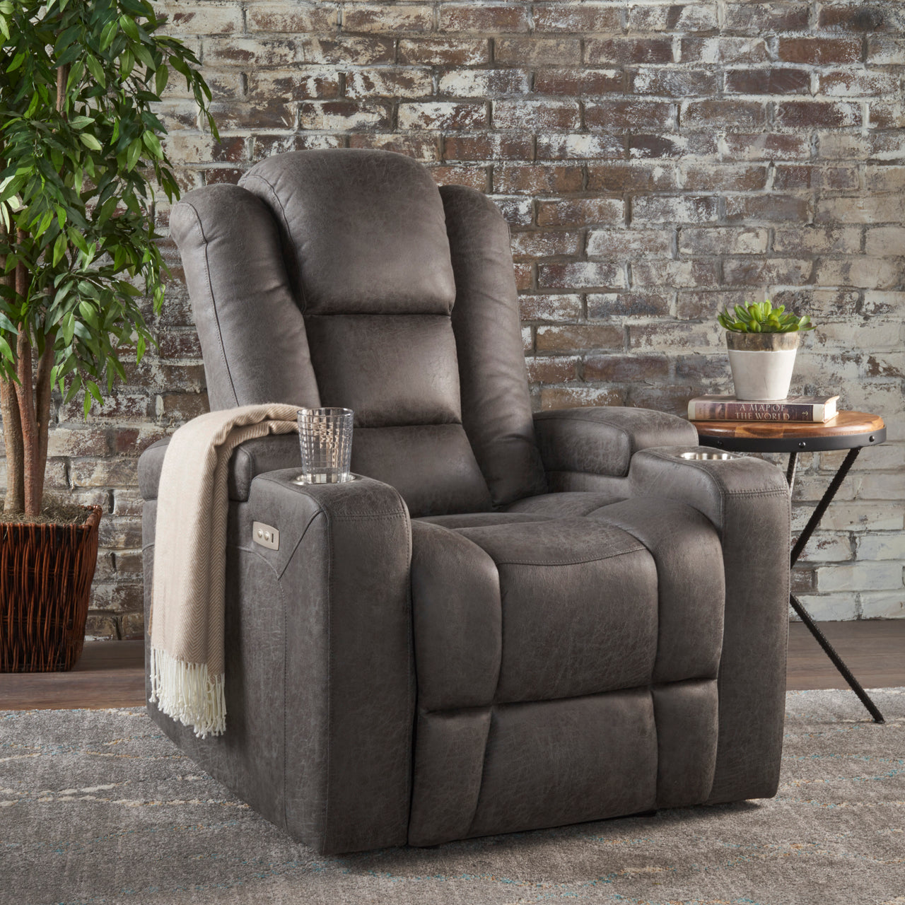 COZYLift 33" Recliner Chair with Arm Storage