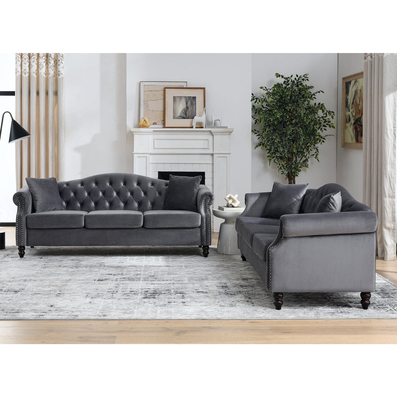 SYLVIE 80" Sofa Set