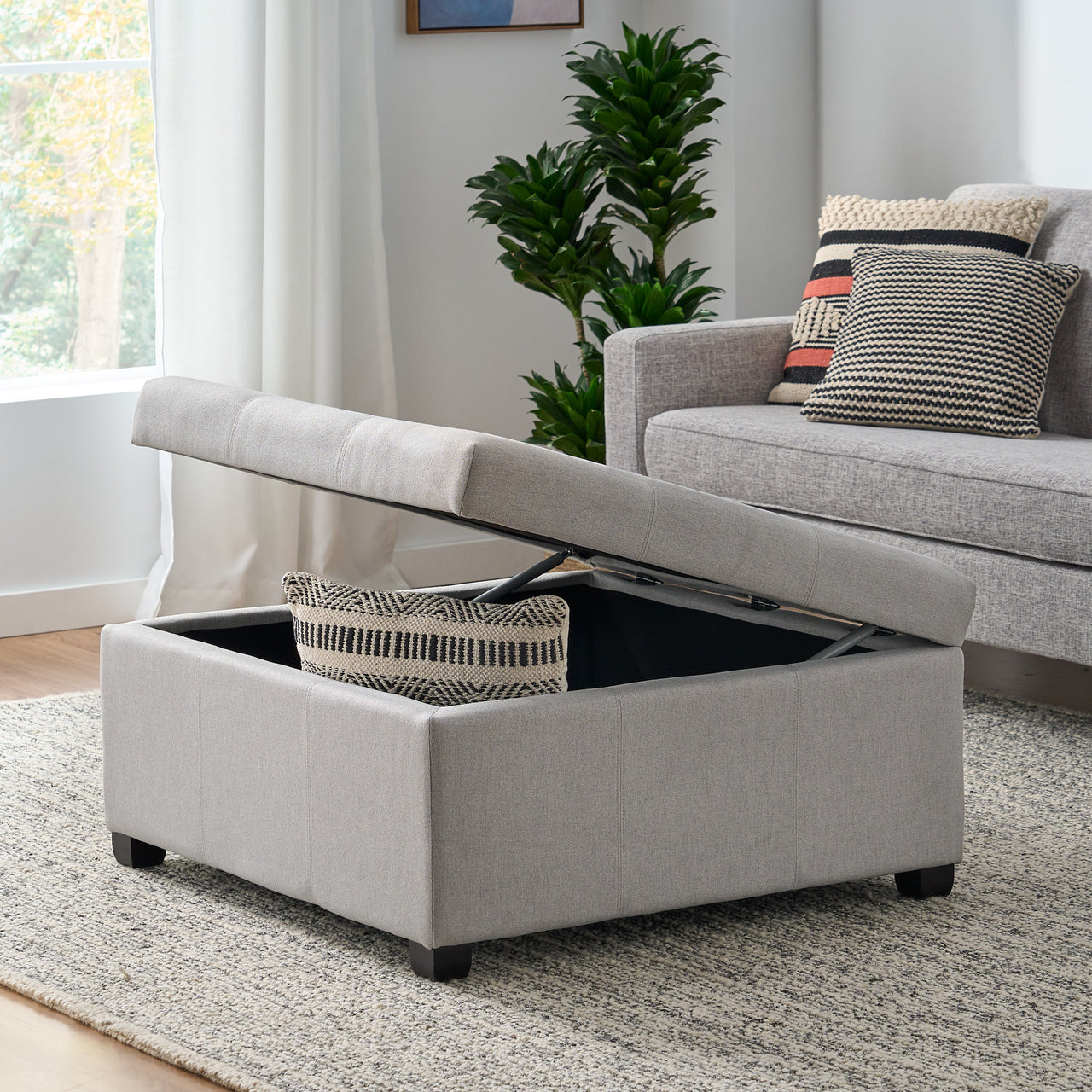DREXOVA 35" Storage Ottoman