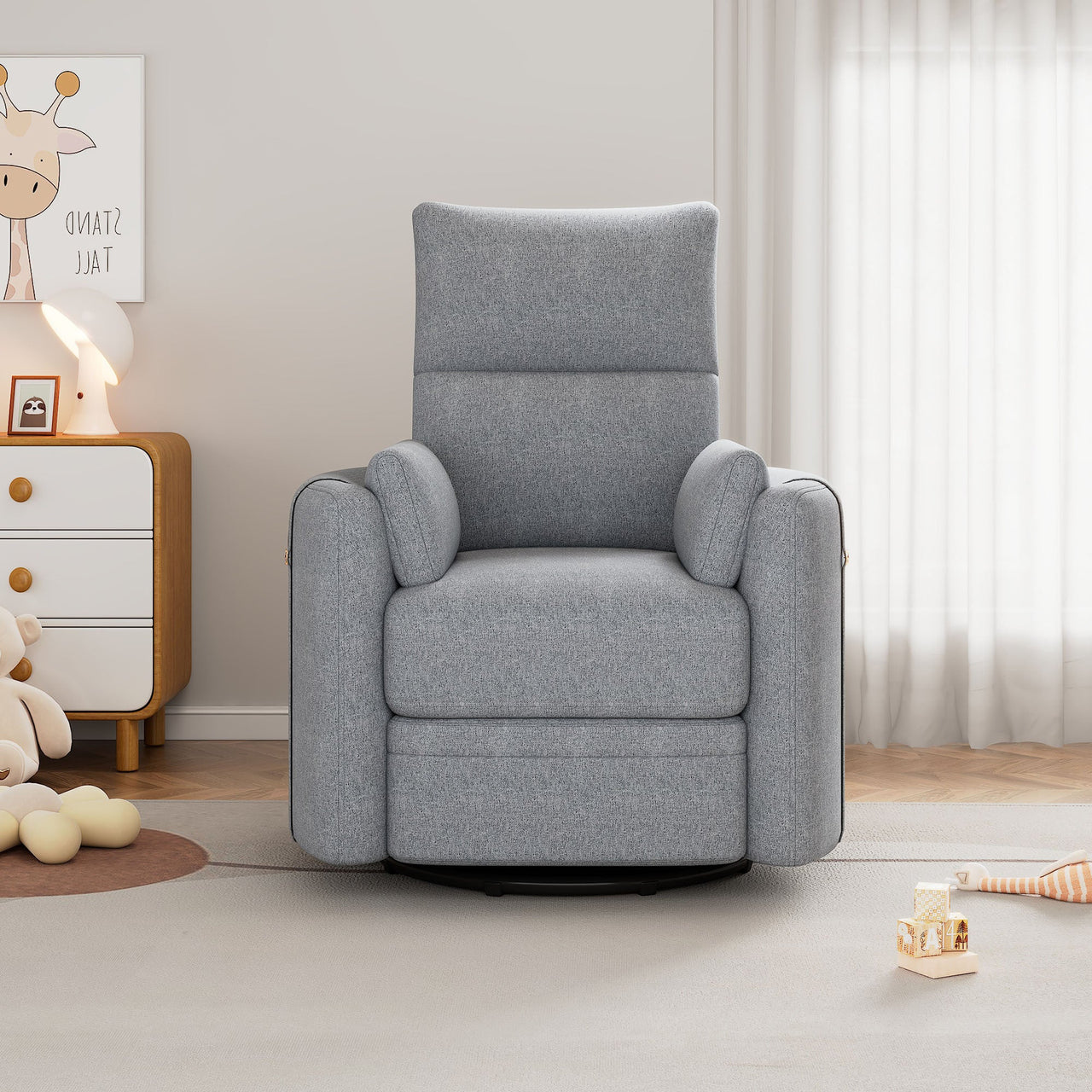 SYLVOX 33" Swivel Recliner Chair