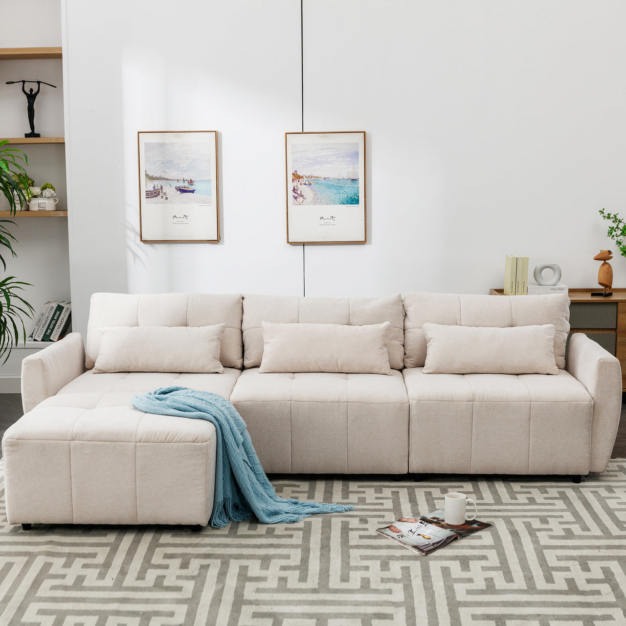 TROVANIX 113" Sectional Sofa