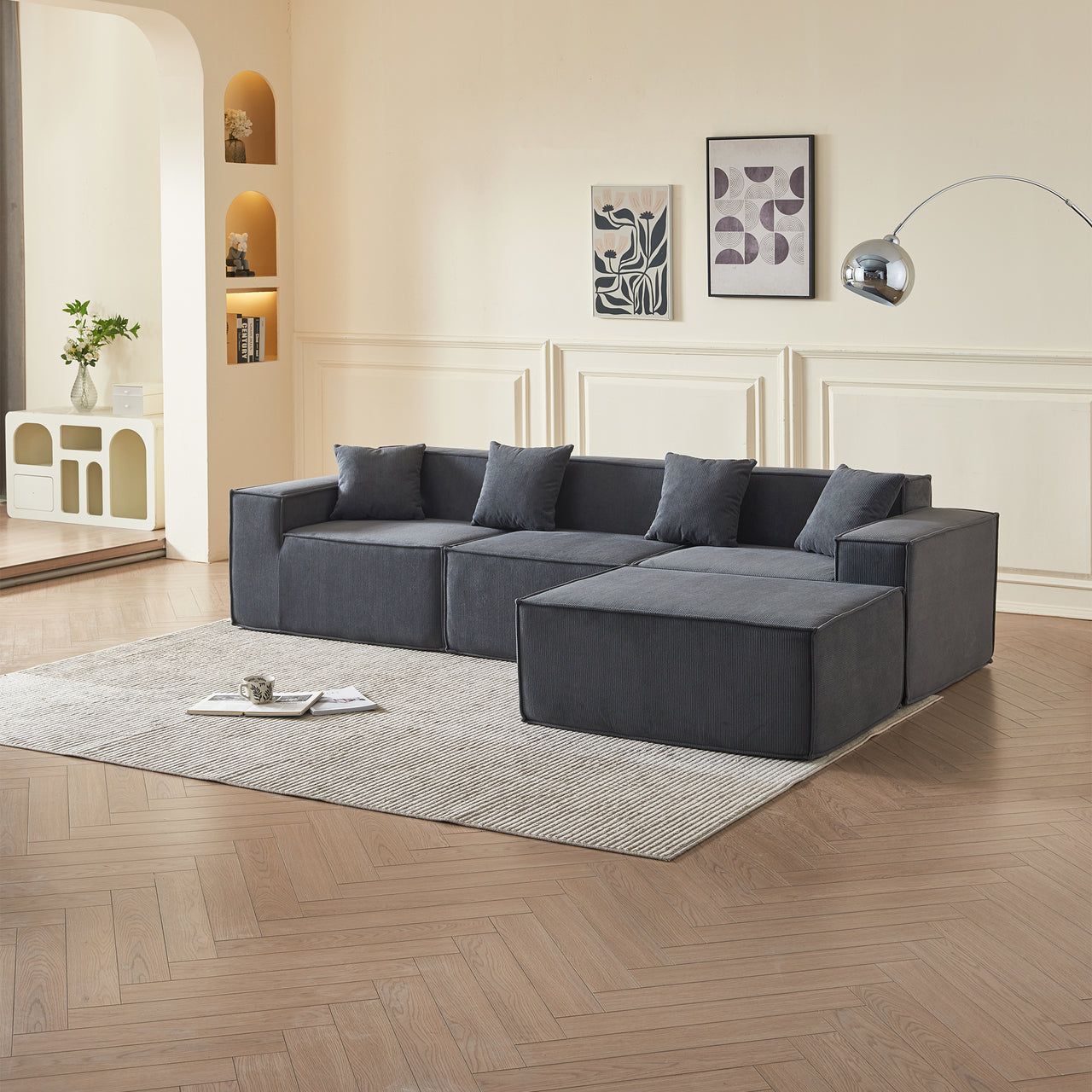 EDEN Corduroy Modular Sectional