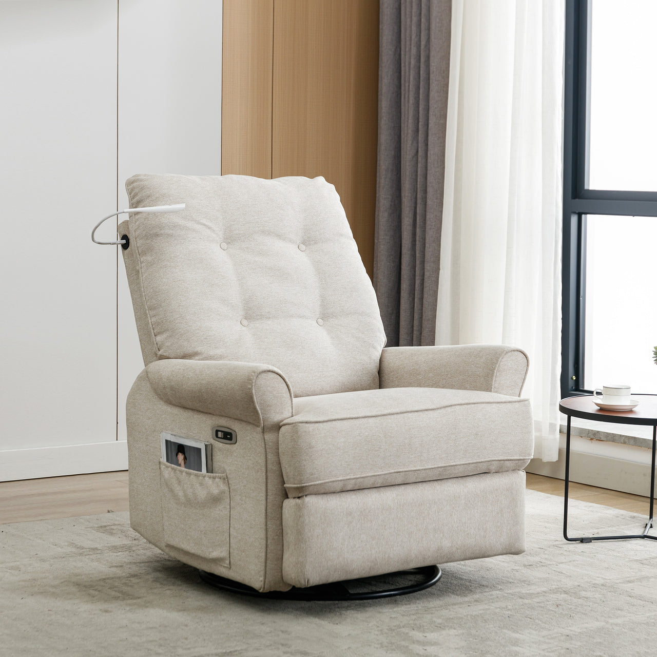 BRYNIX 30" Swivel Recliner Chair