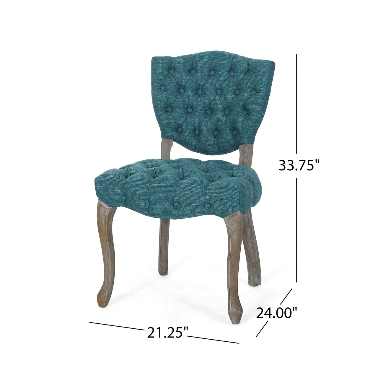 KYROVEXTA 21" Tufted Chair 2 Pcs