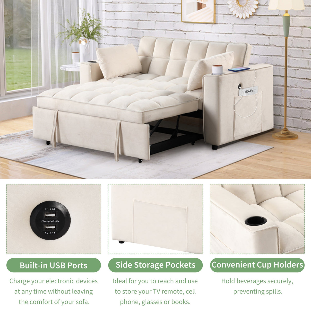 KAVLONI 58" Sofa Bed