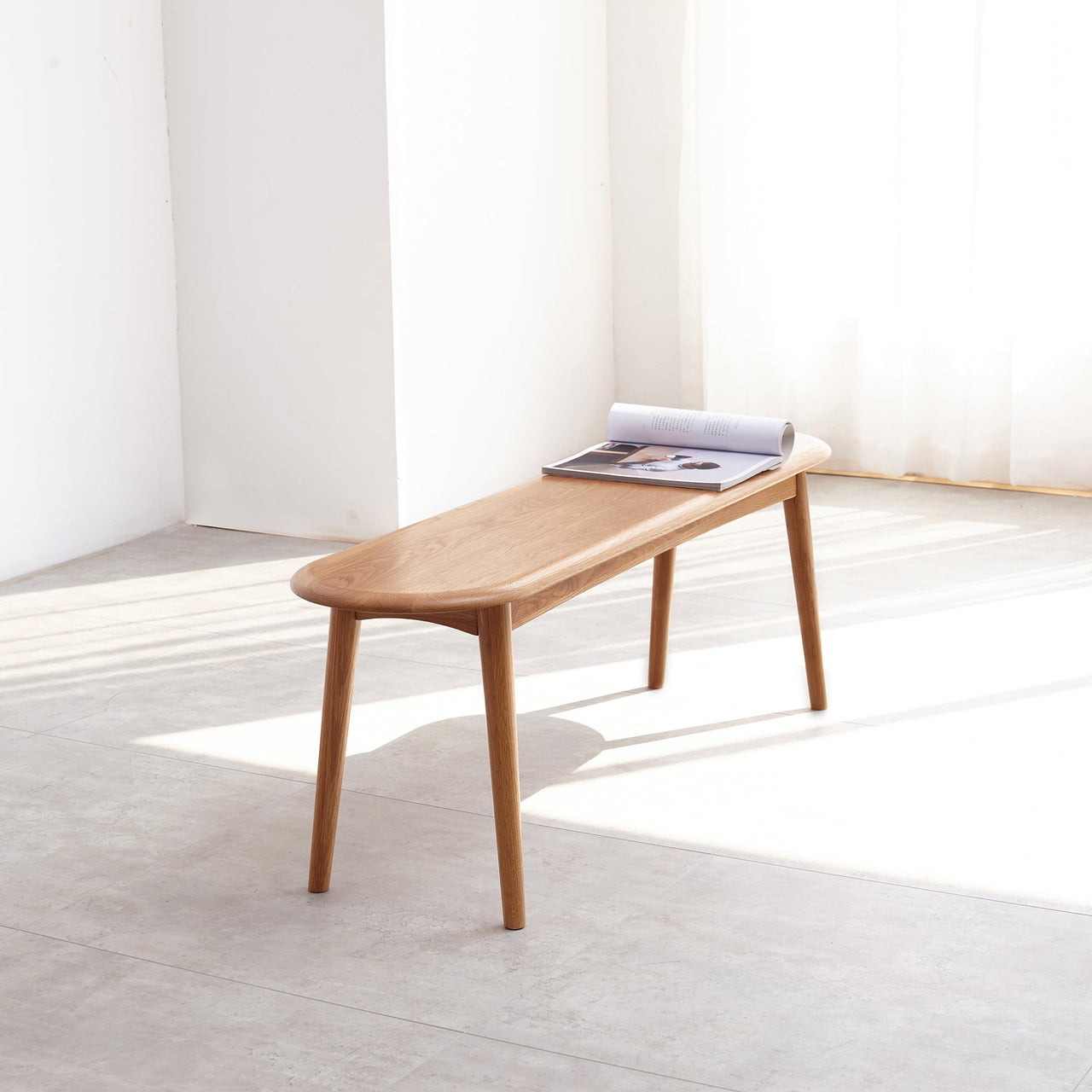 PIXORA 47" Wood Bench