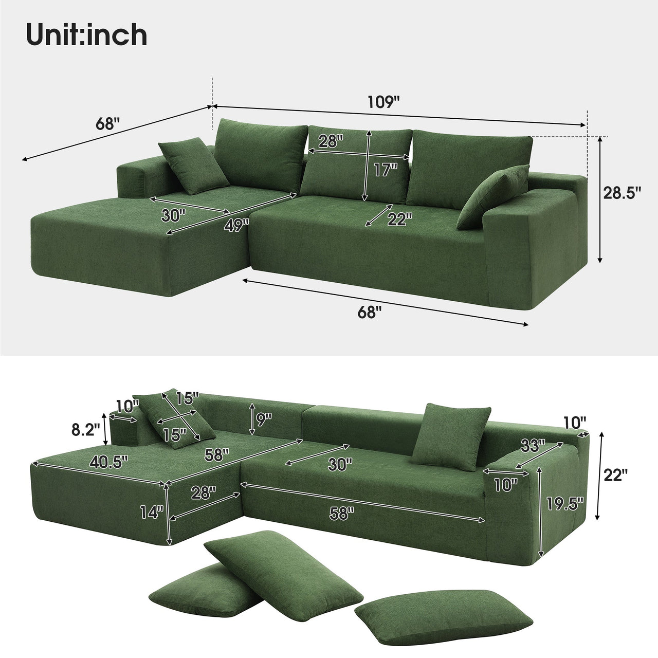 SERENA 109" Sofa