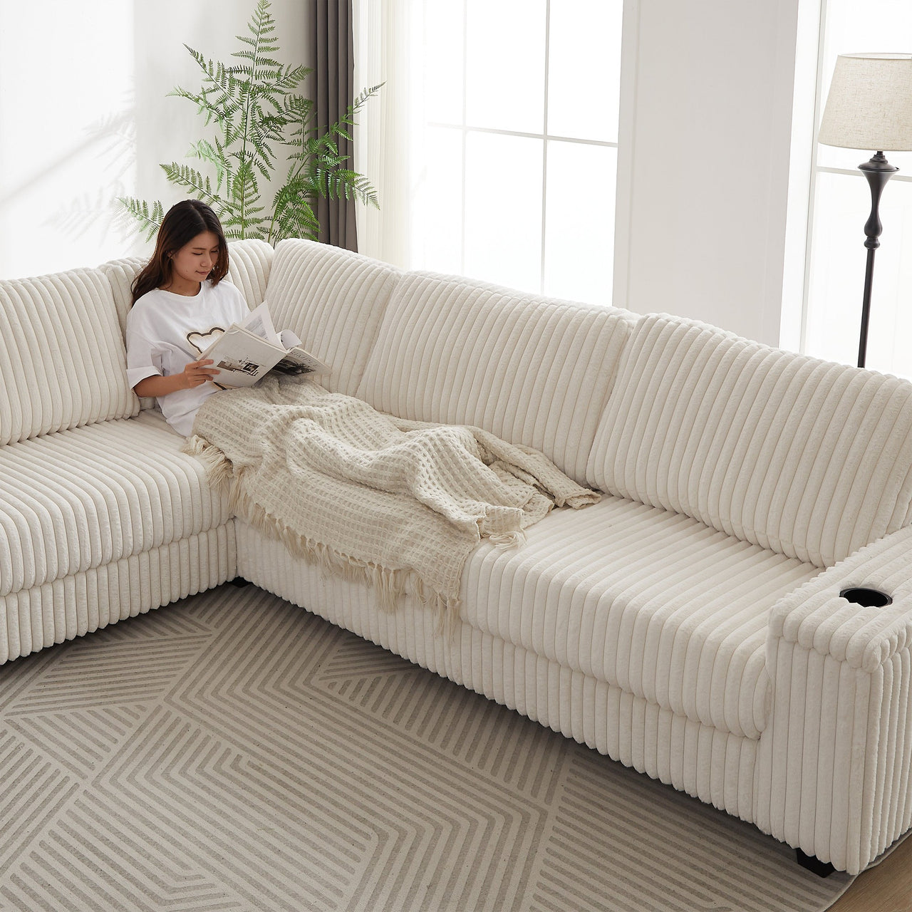 NEVAEH 110" Corner Sofa