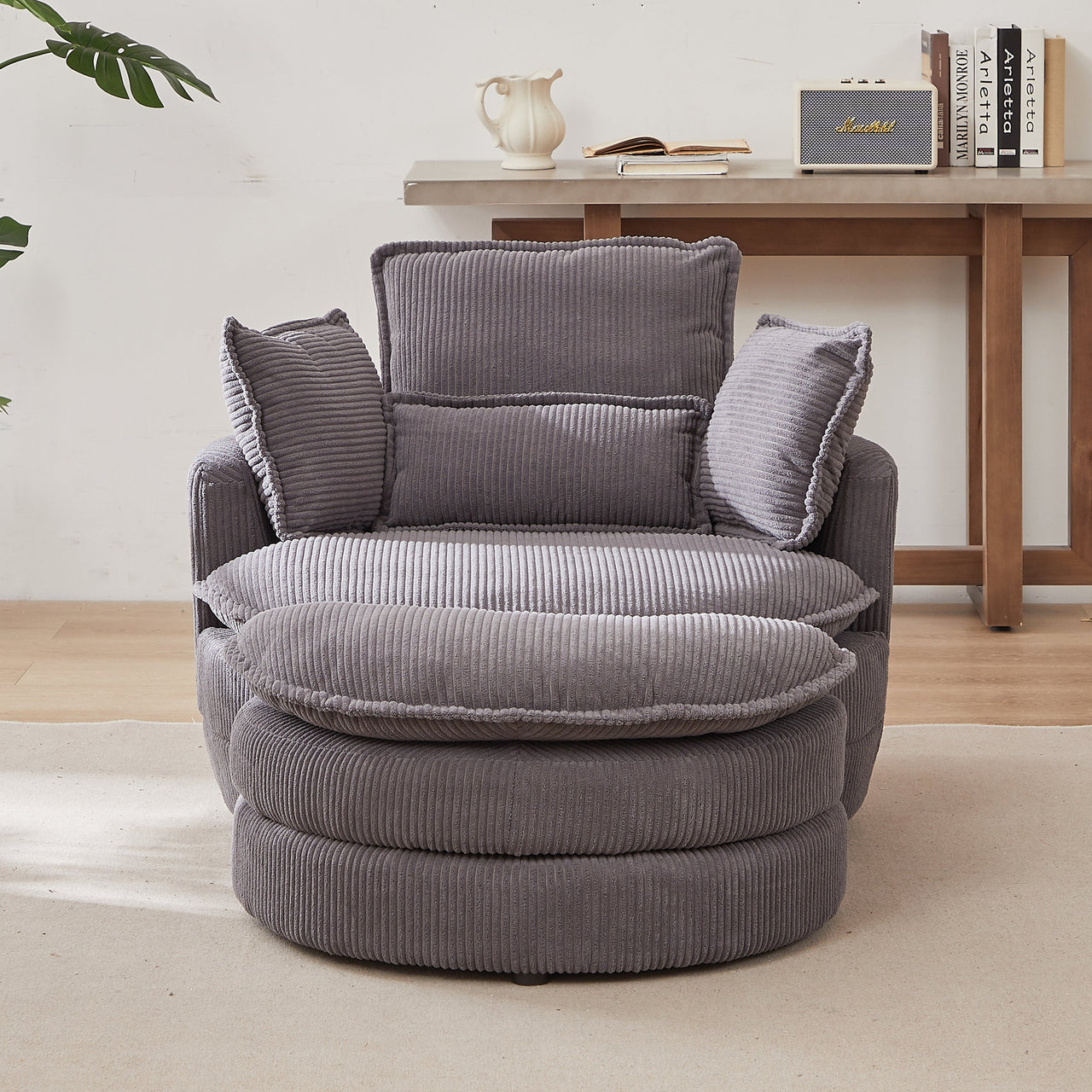 IMOGEN Oversized Swivel 38" Chair