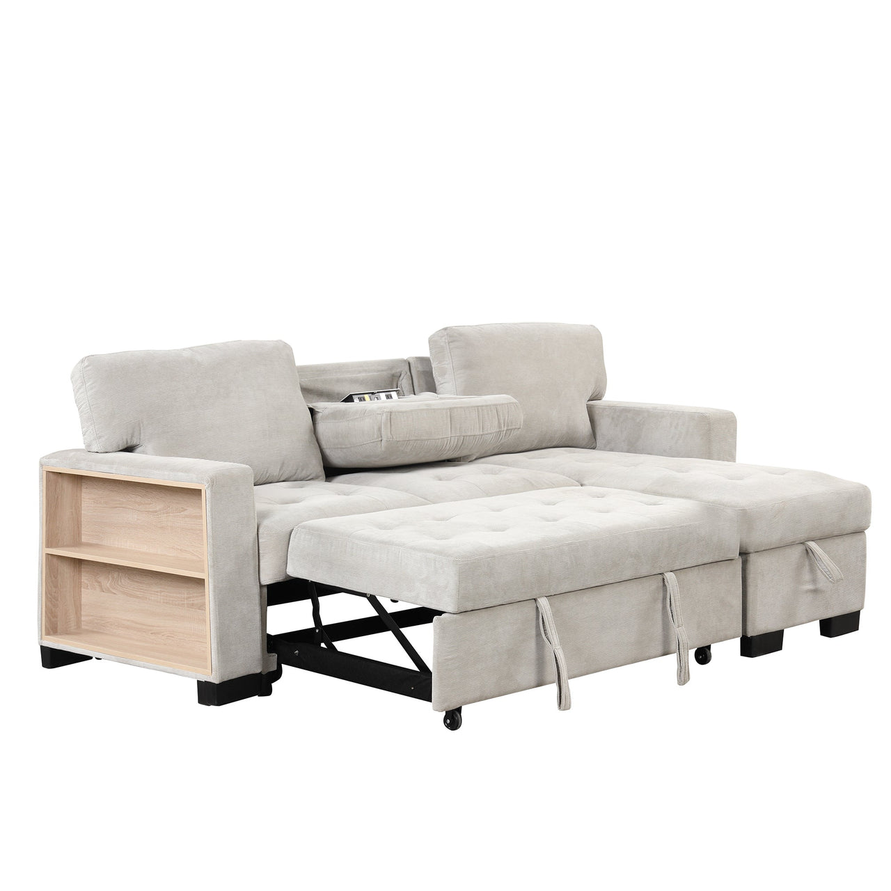 JOVIRAN 85" Sectional Sofa