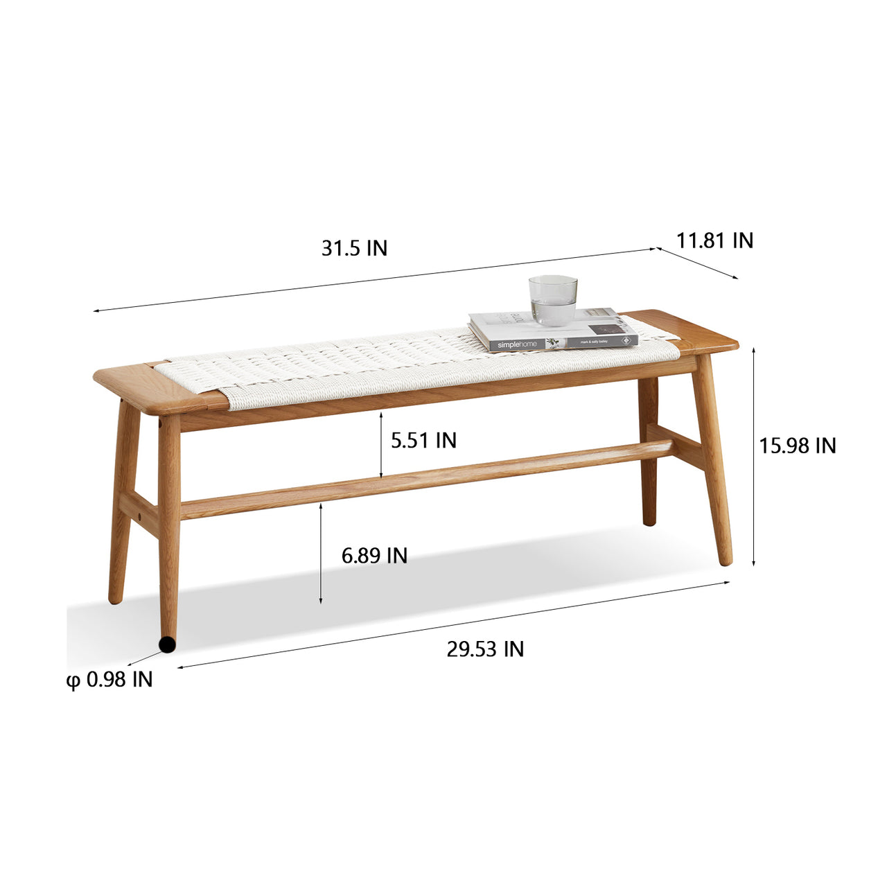 KYRONIC 32" Bed Bench