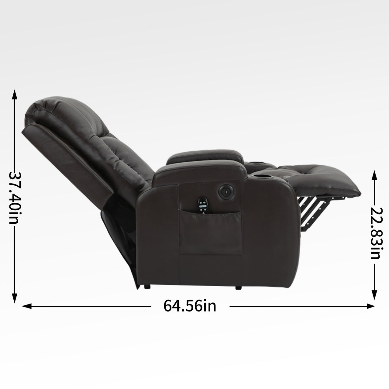 COZYLift 40" Recliner with Heat Massage - 0988