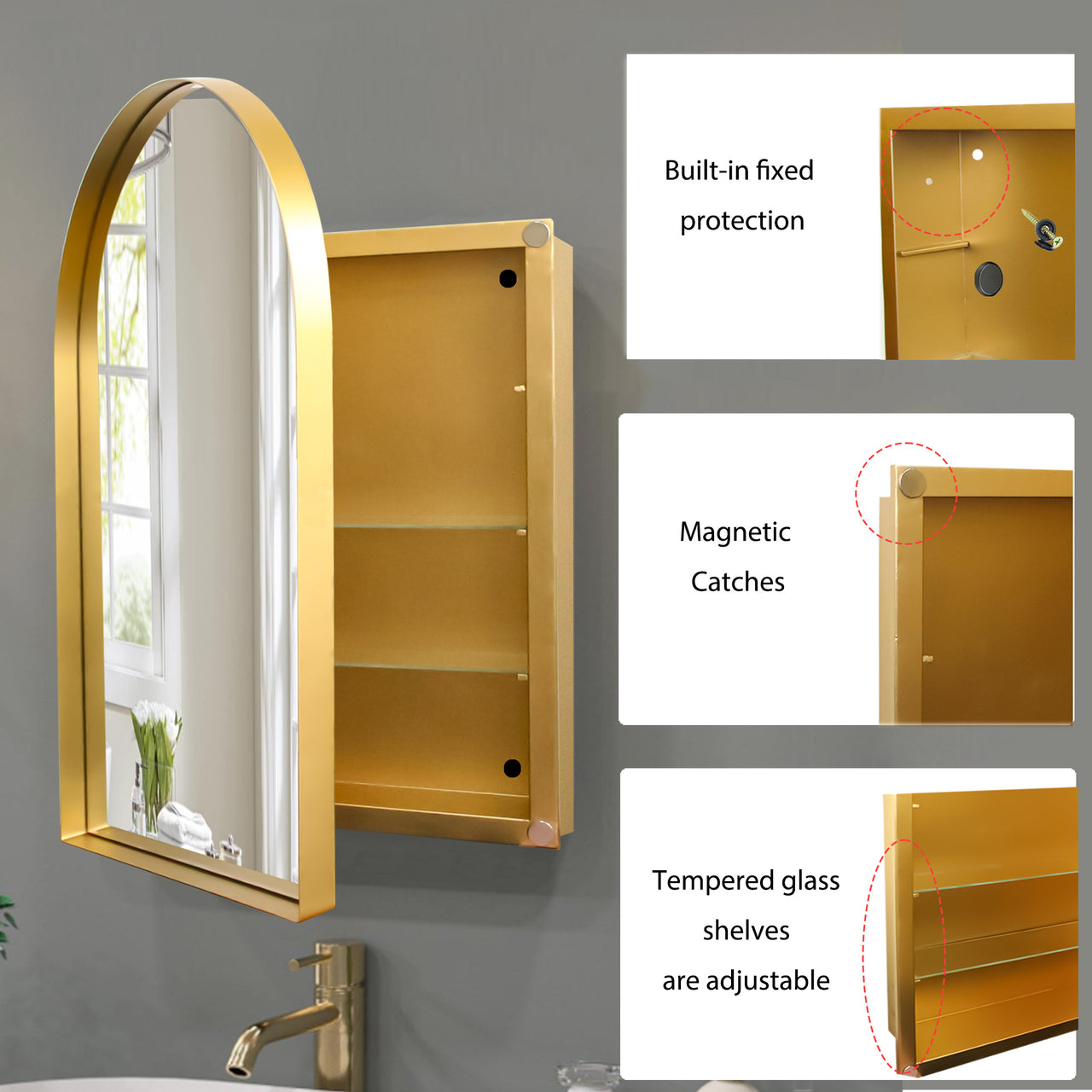 ZYNVEX 36" Wall Mirror