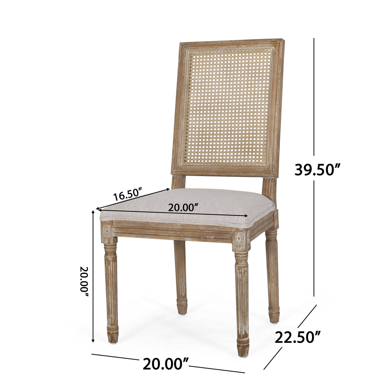 VELDRAVOX 20" Dining Chair [Set of 2 Pcs]