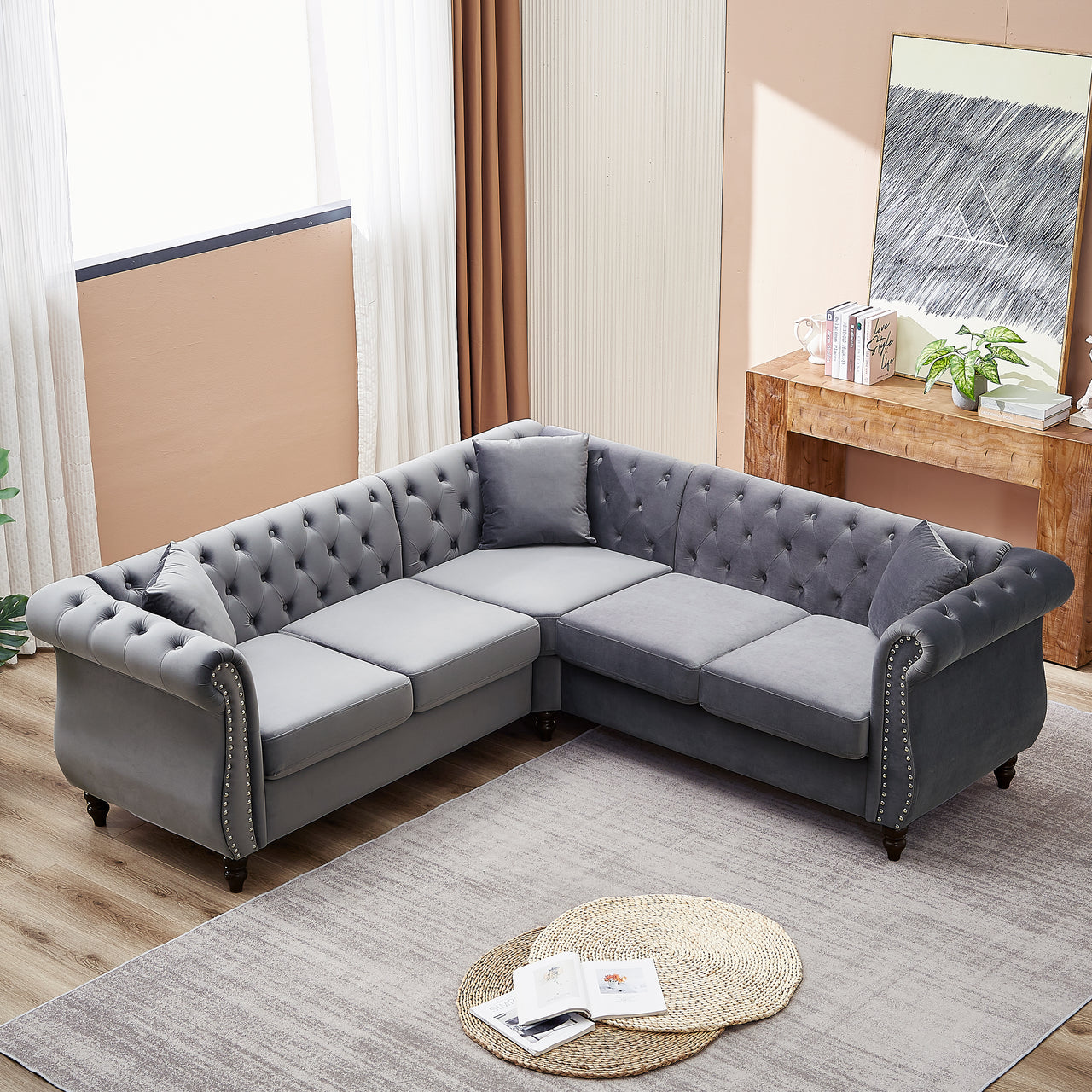 ROSALIND 83" Corner Sofa