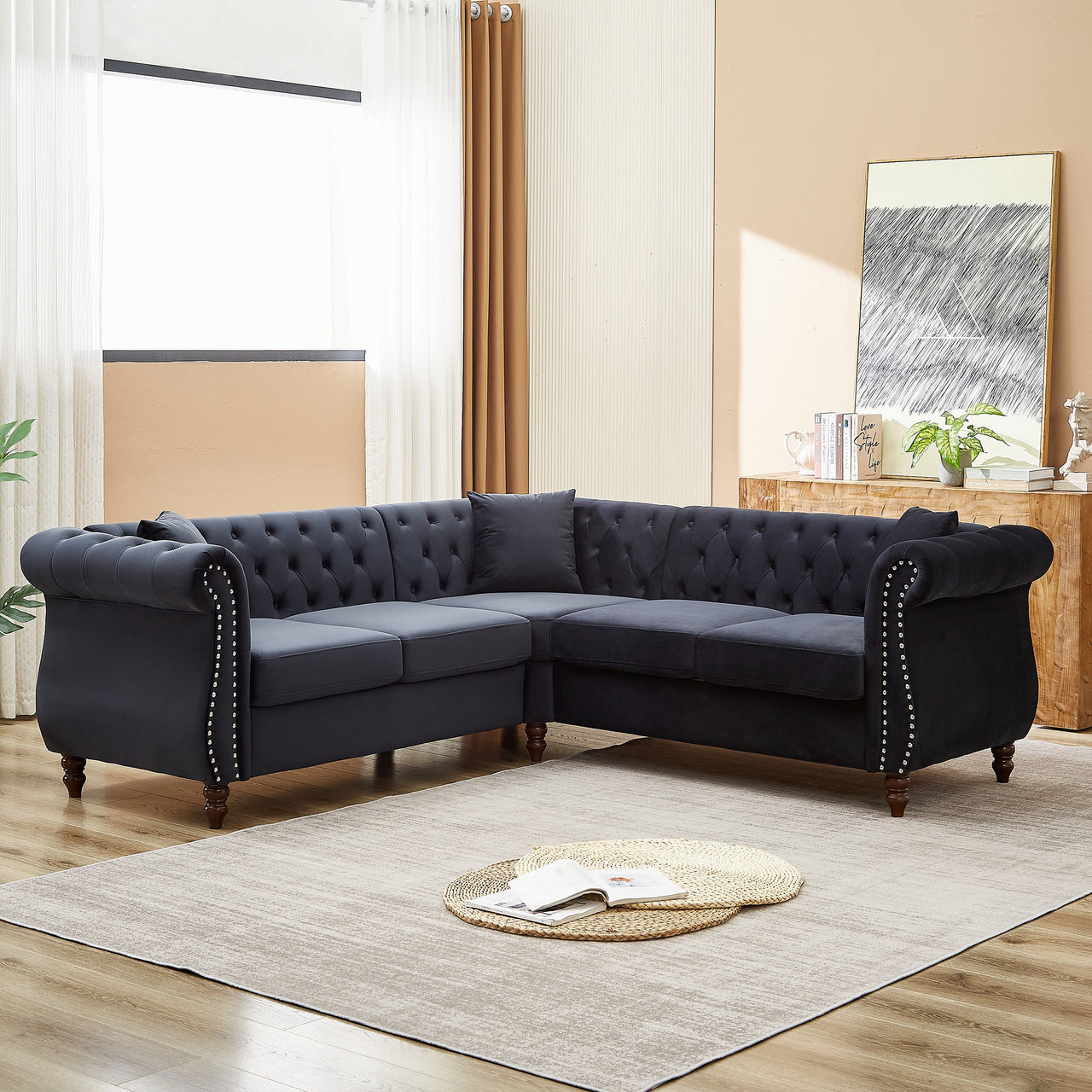 ROSALIND 83" Corner Sofa