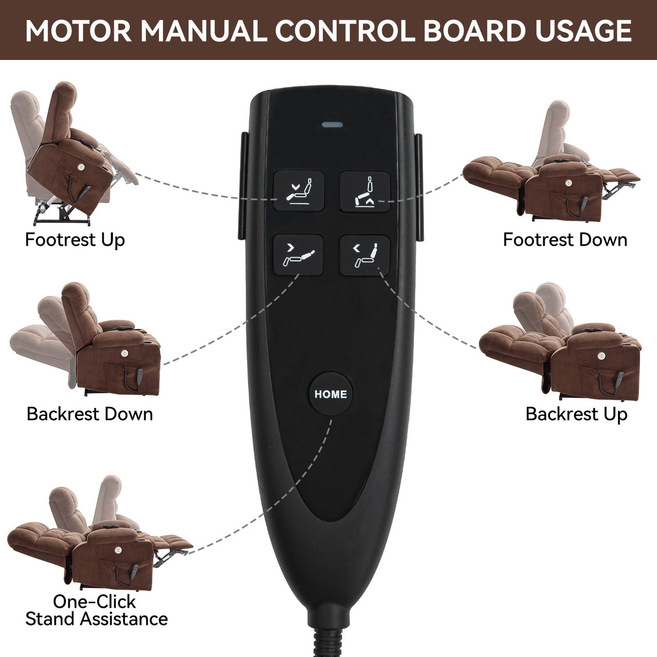 COZYLift 37" Recliner with Heat Massage - 8013