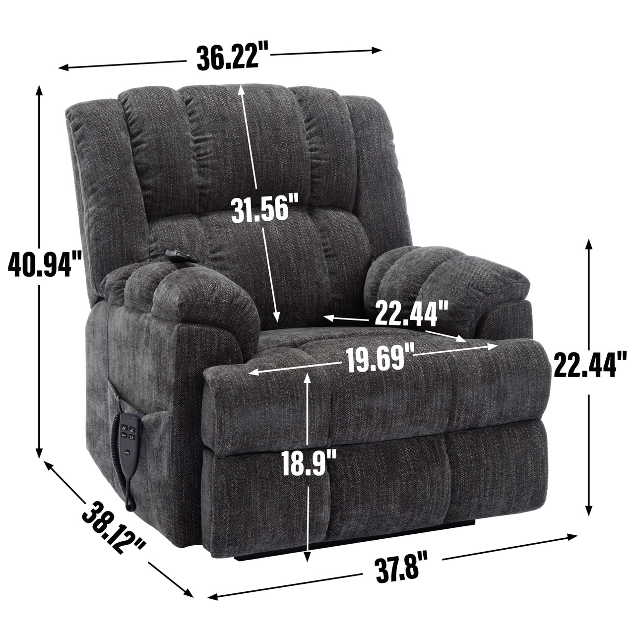 COZYLift Recliner with Heat Massage - 8500 XL