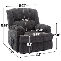 Thumbnail for COZYLift Recliner with Heat Massage - 8500 XL