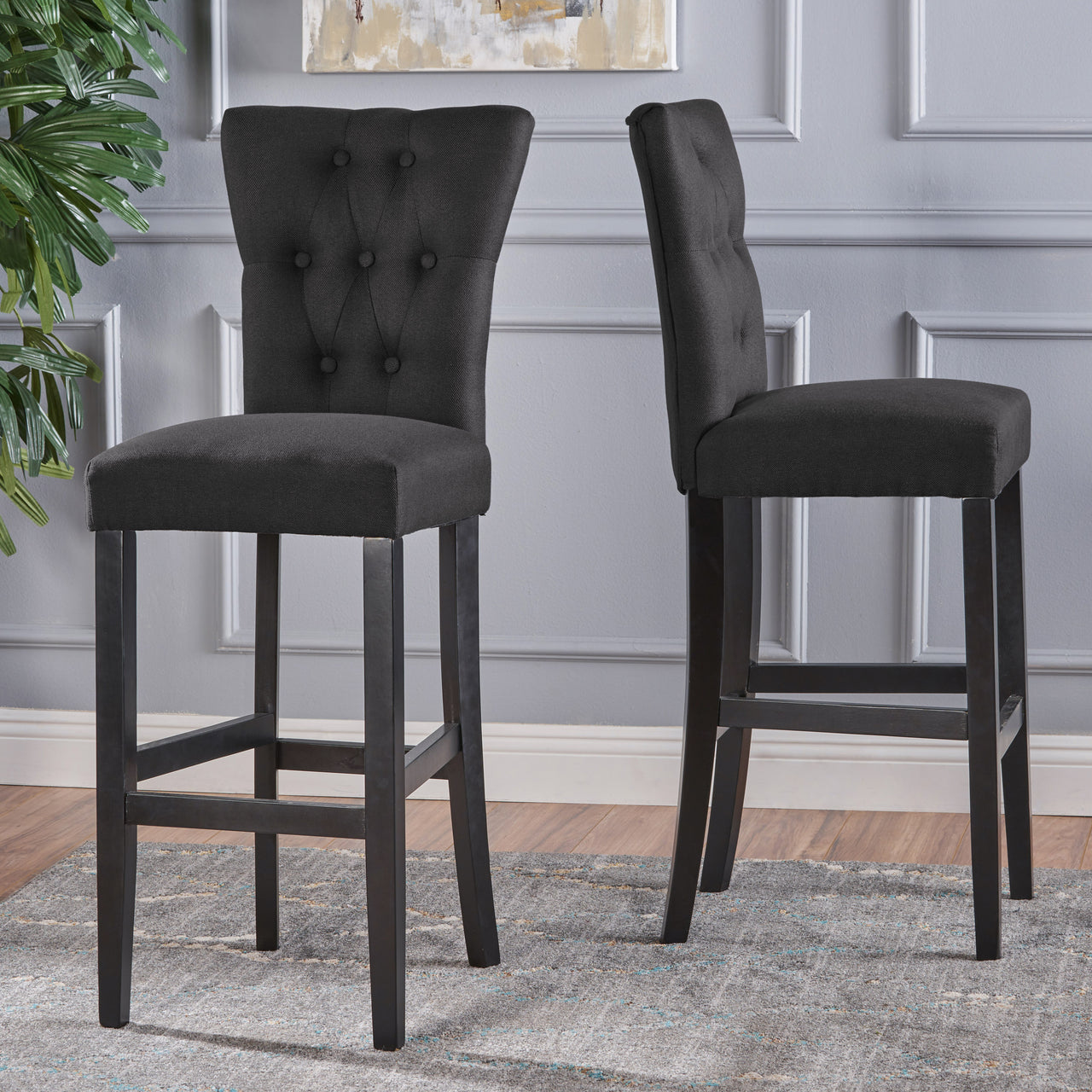 ZYLTOR 18" Barstool Set Of 2