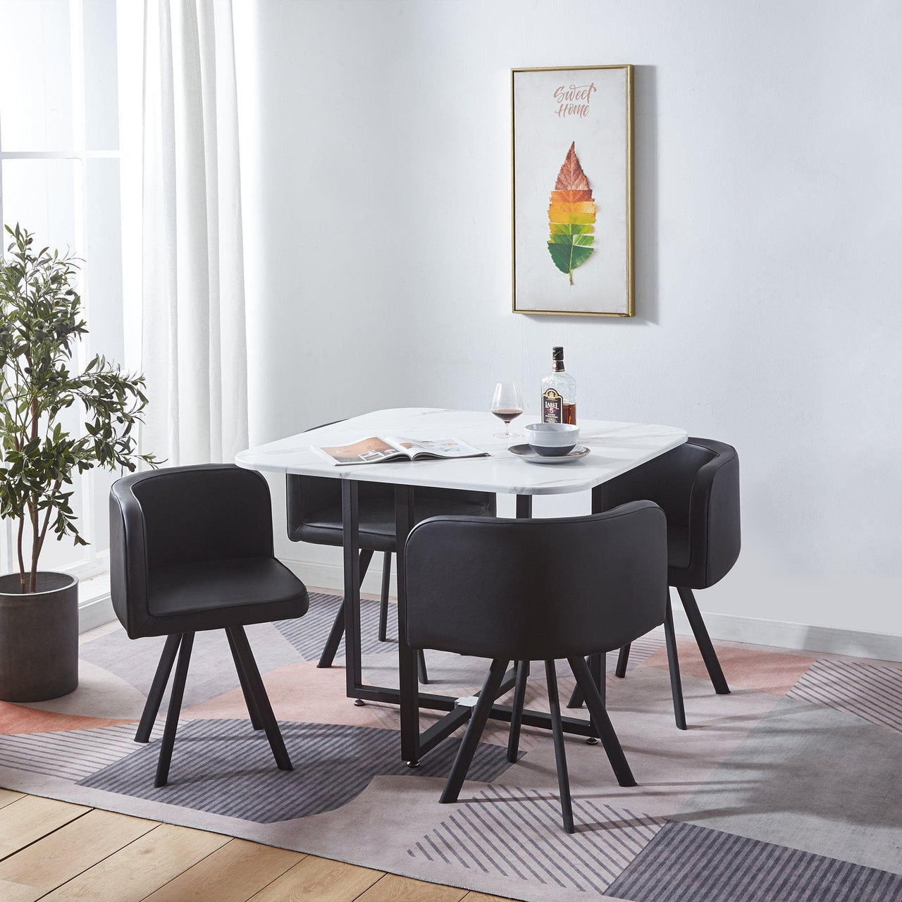 LIVIA Space-Saving Dining Set