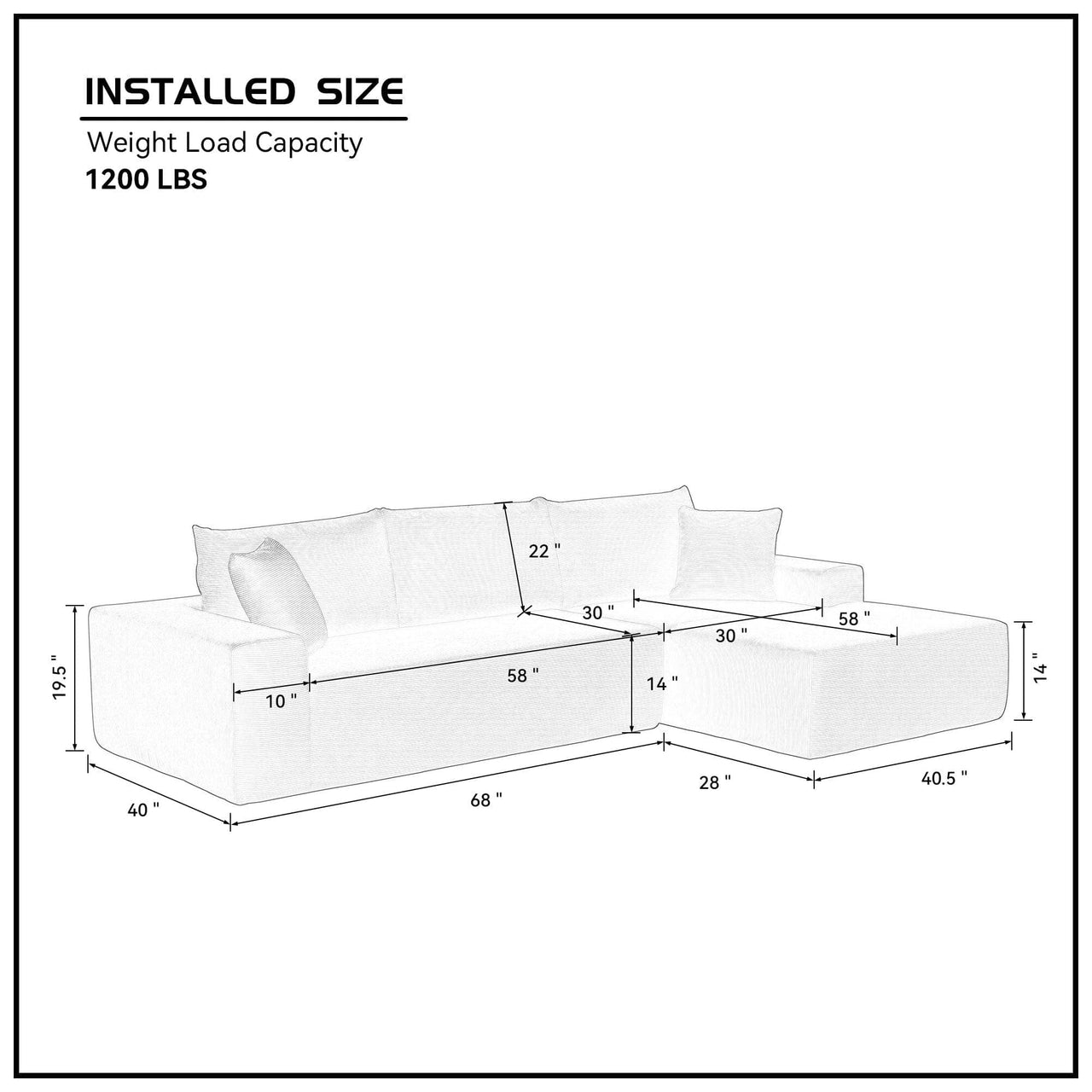 MIRA Sectional Sofa Set