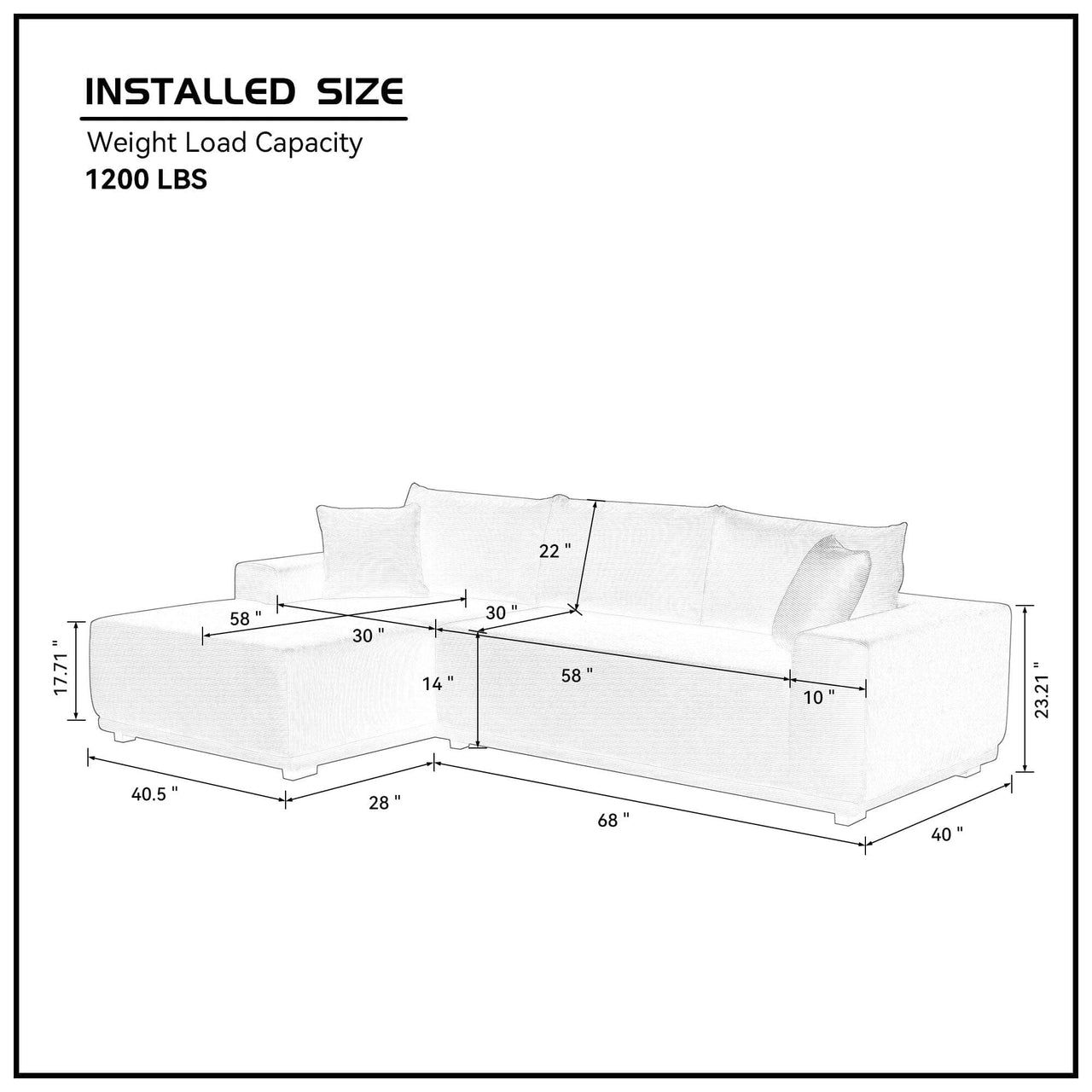 MIRA Sectional Sofa Set