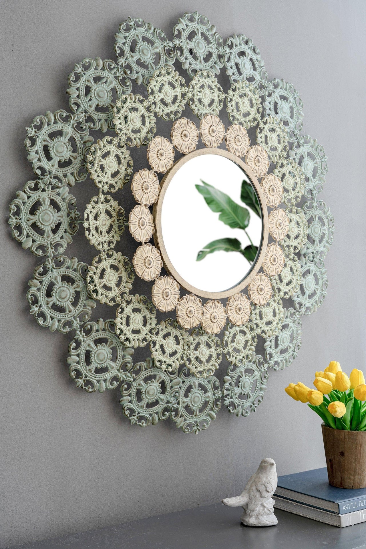 Mcguire Medallion Mirror D38x3.5"