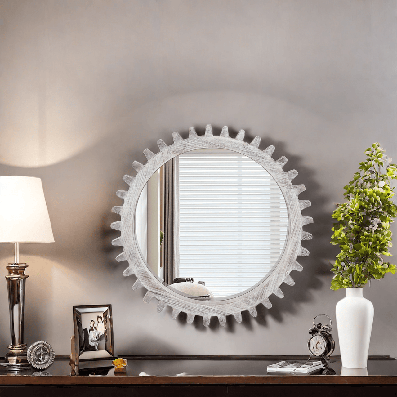 SABLE Round Decorative Mirror