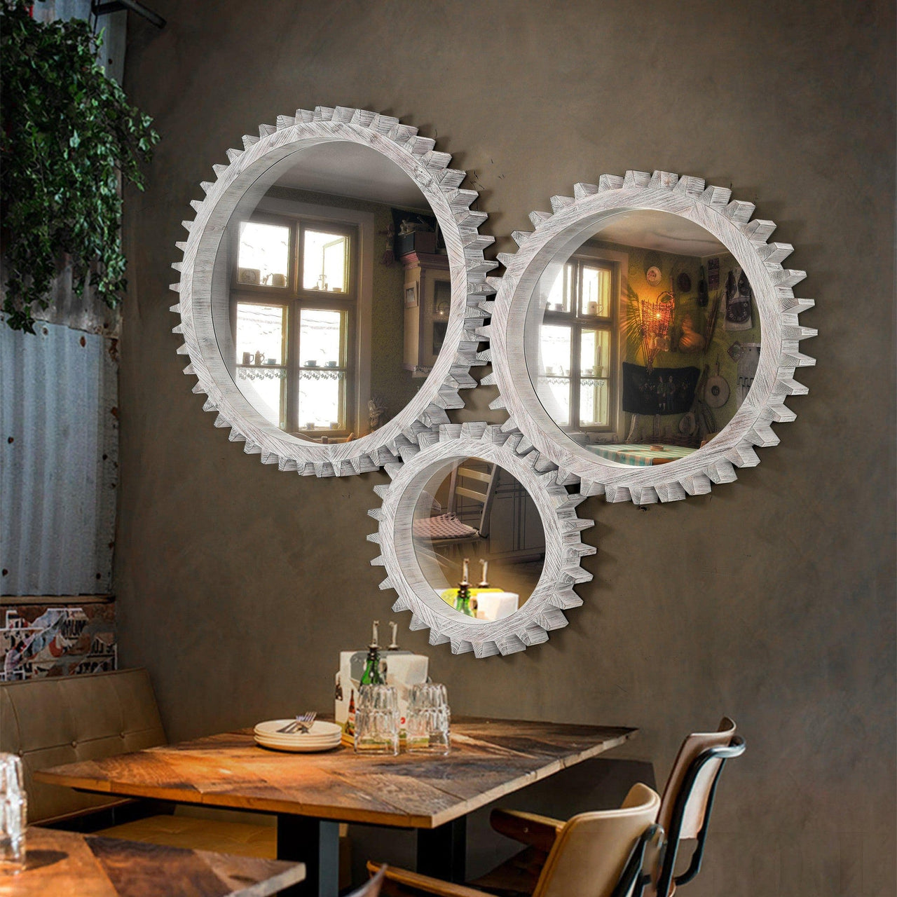 SABLE Round Decorative Mirror