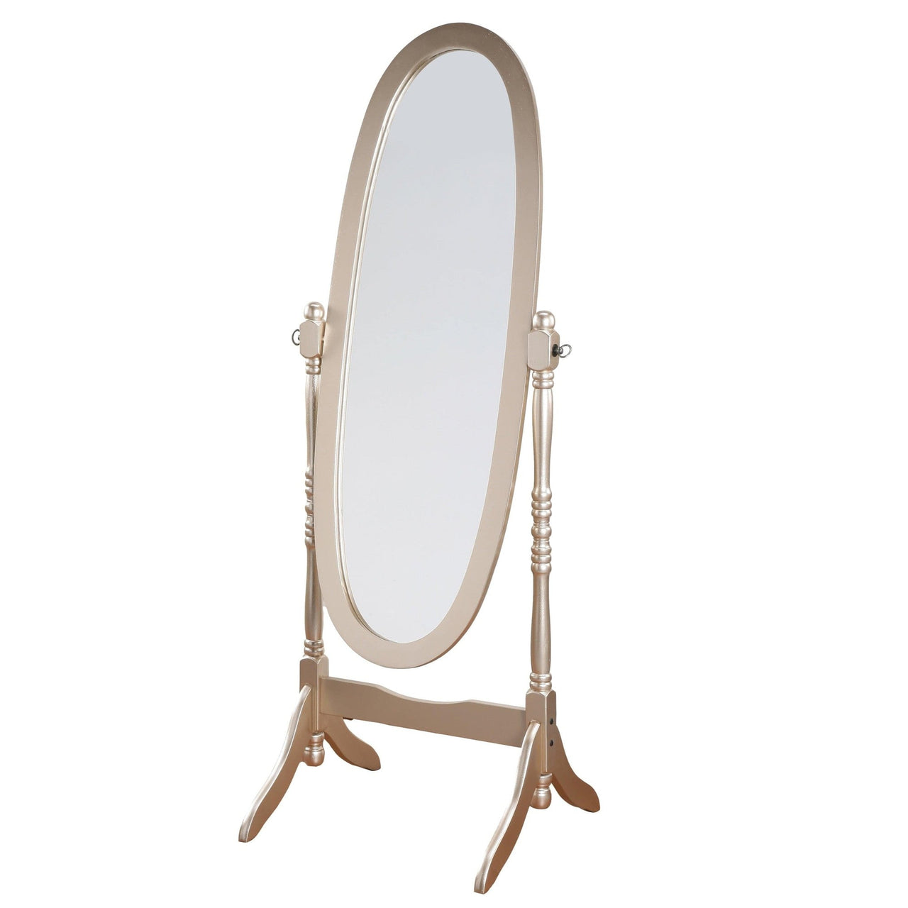 Traditional Queen Anna Style Wood Floor Cheval Mirror