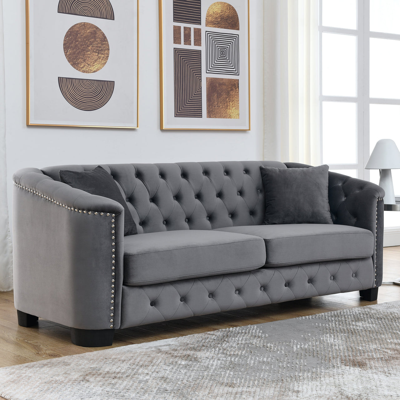 QUENTIN 3 Seater Chesterfield Sofa